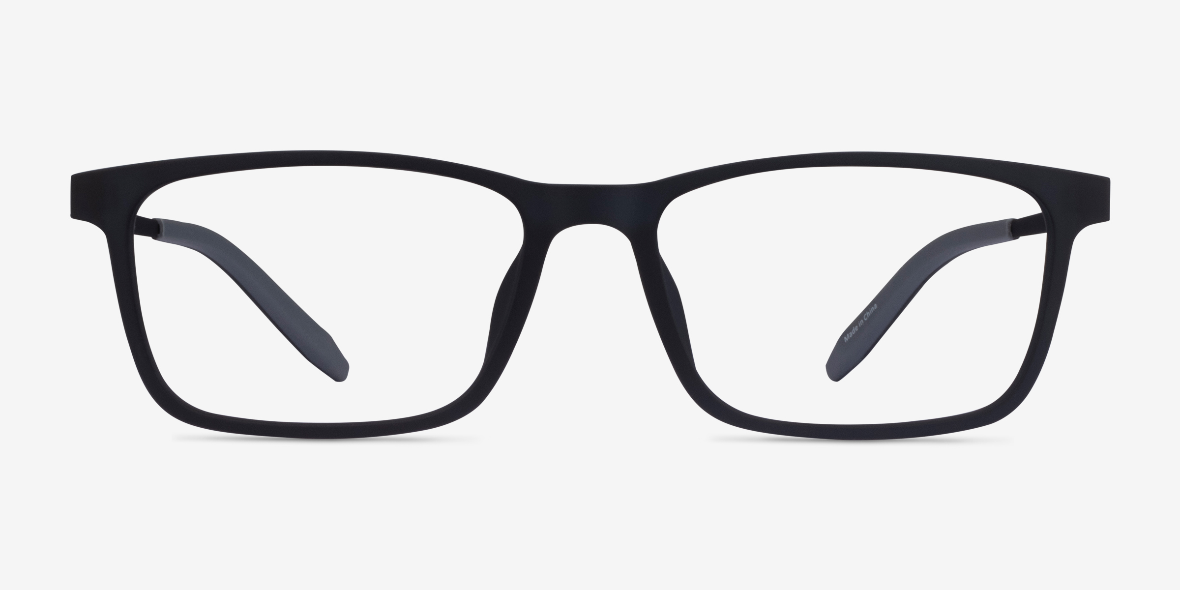 Rebus Matte Navy Black PlastiqueMontures de lunettes de vue d'EyeBuyDirect, Vue de Face