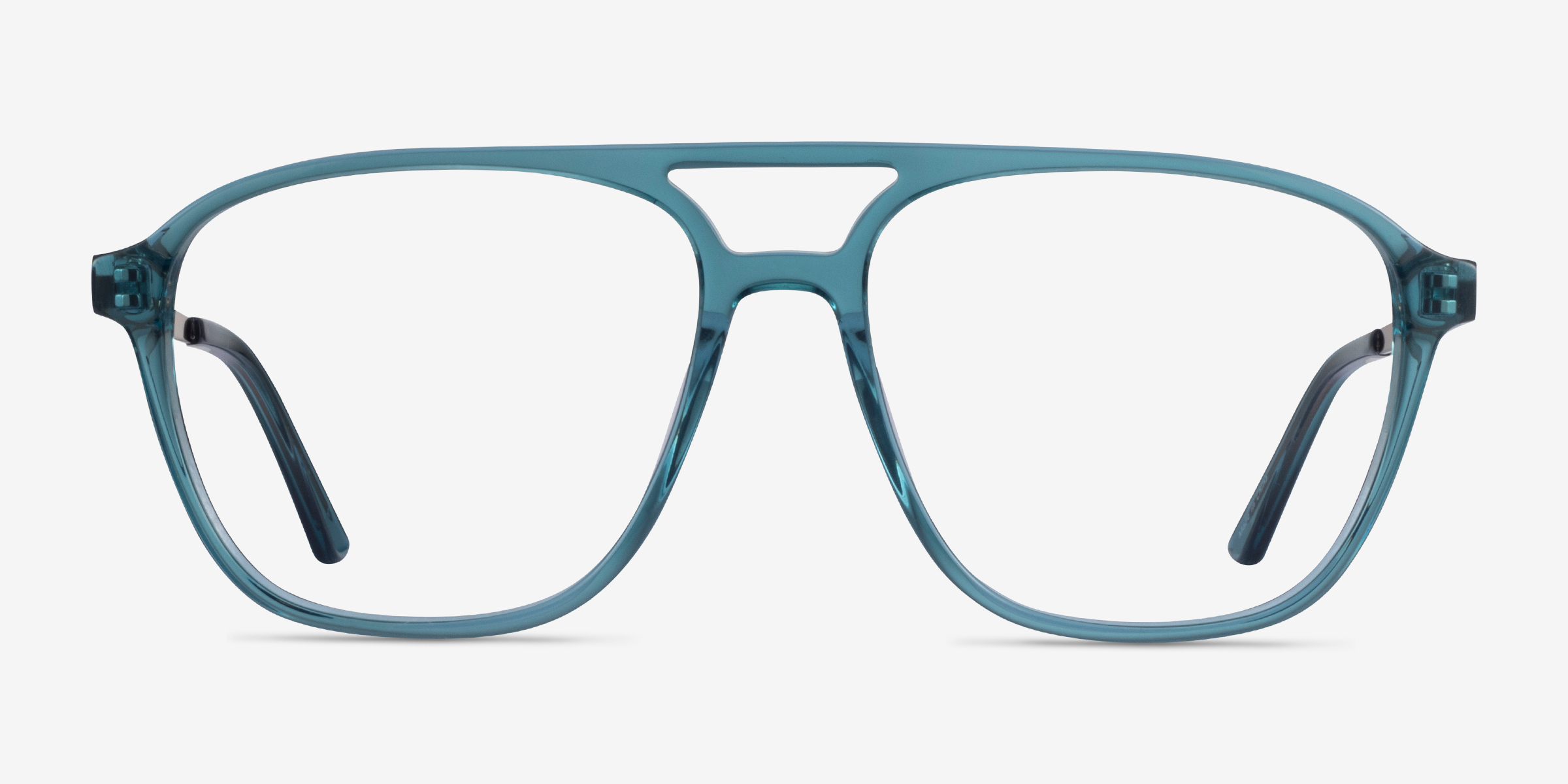 Metropolis Teal MétalMontures de lunettes de vue d'EyeBuyDirect, Vue de Face