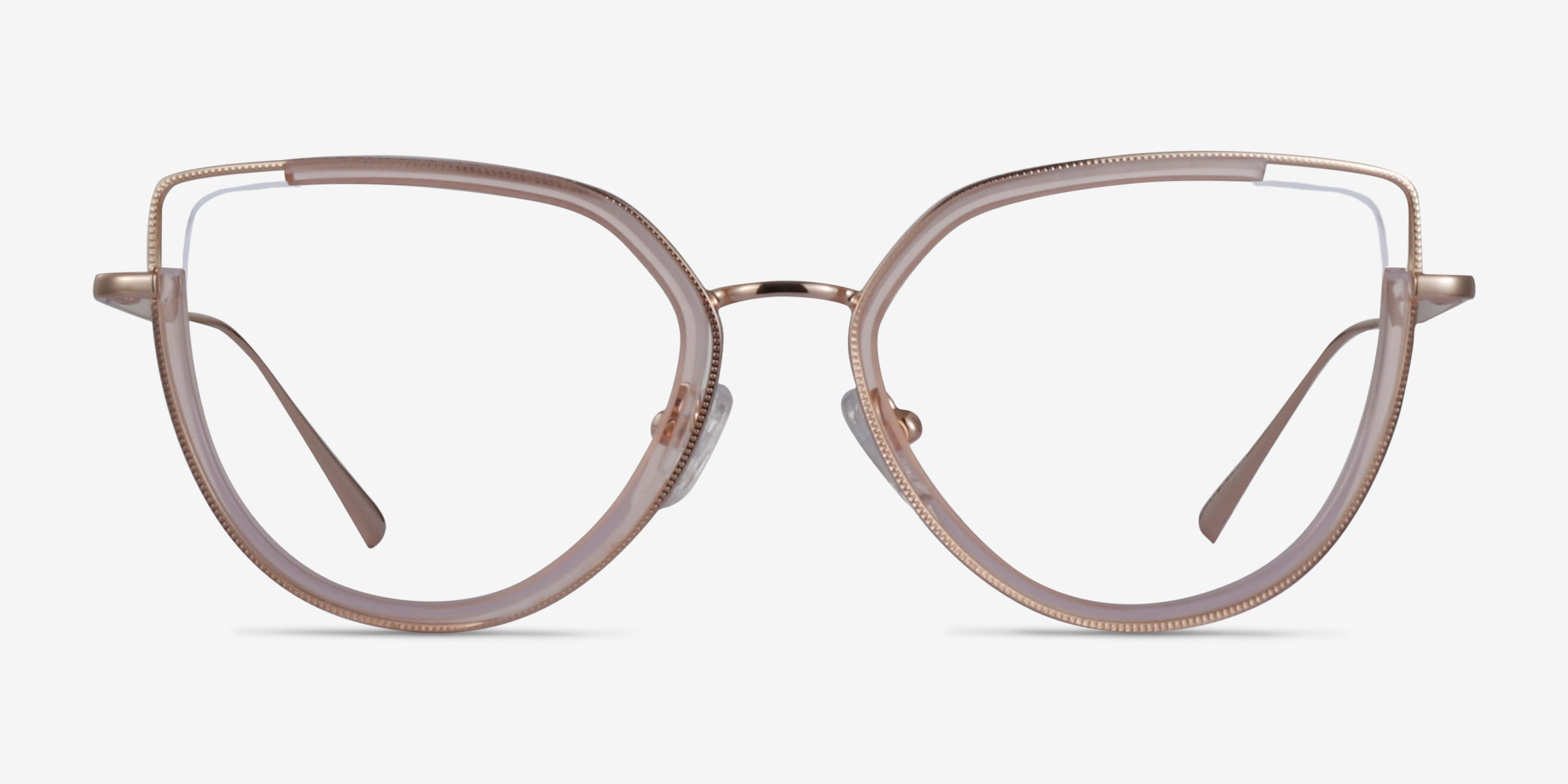 Koyo Champagne Gold MétalMontures de lunettes de vue d'EyeBuyDirect, Vue de Face