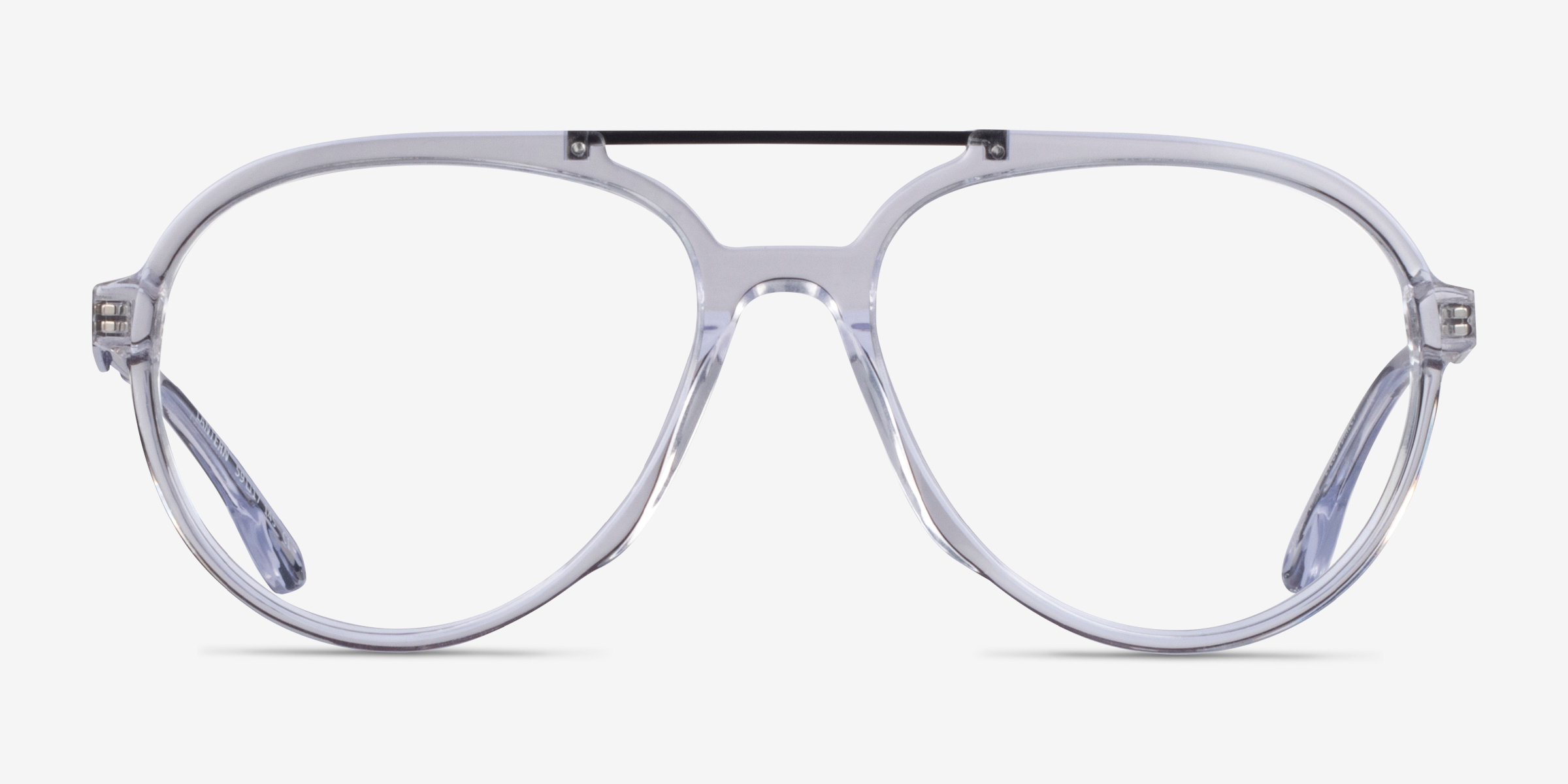 Lantern Transparent MétalMontures de lunettes de vue d'EyeBuyDirect, Vue de Face