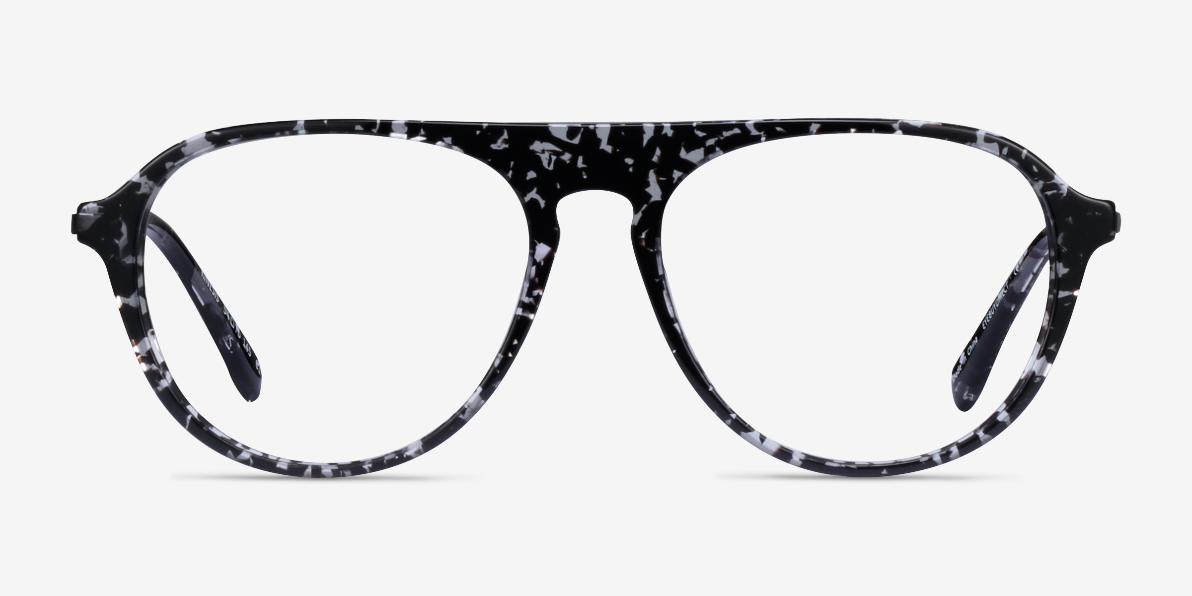 Kinesis Clear Black Floral MétalMontures de lunettes de vue d'EyeBuyDirect, Vue de Face