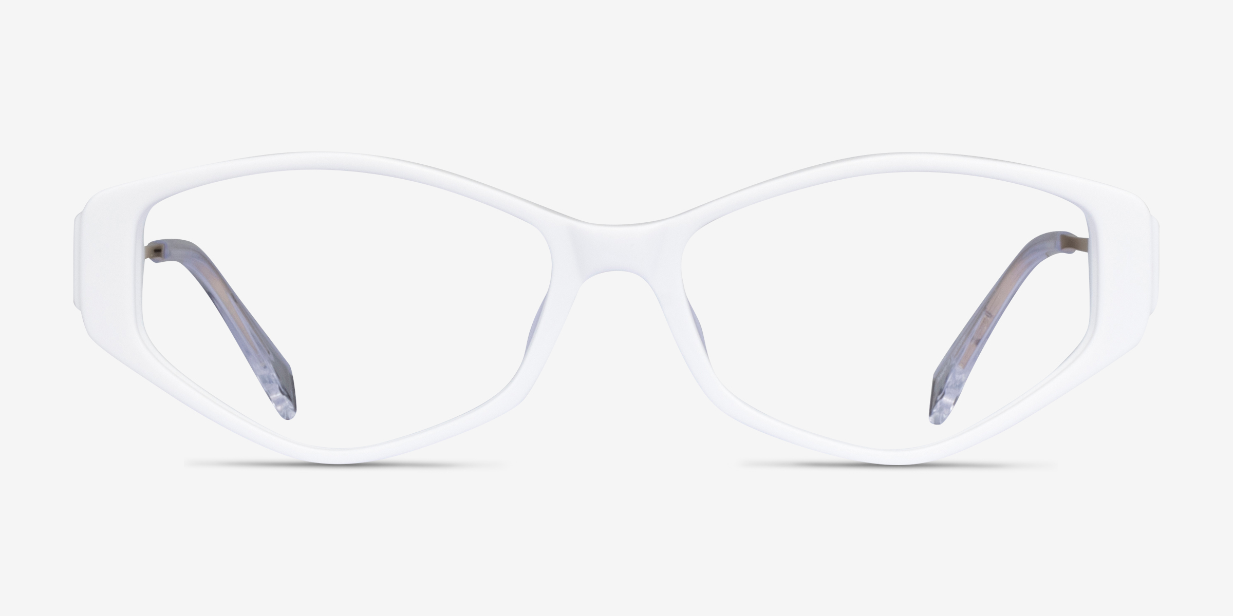Dia Blanche MétalMontures de lunettes de vue d'EyeBuyDirect, Vue de Face