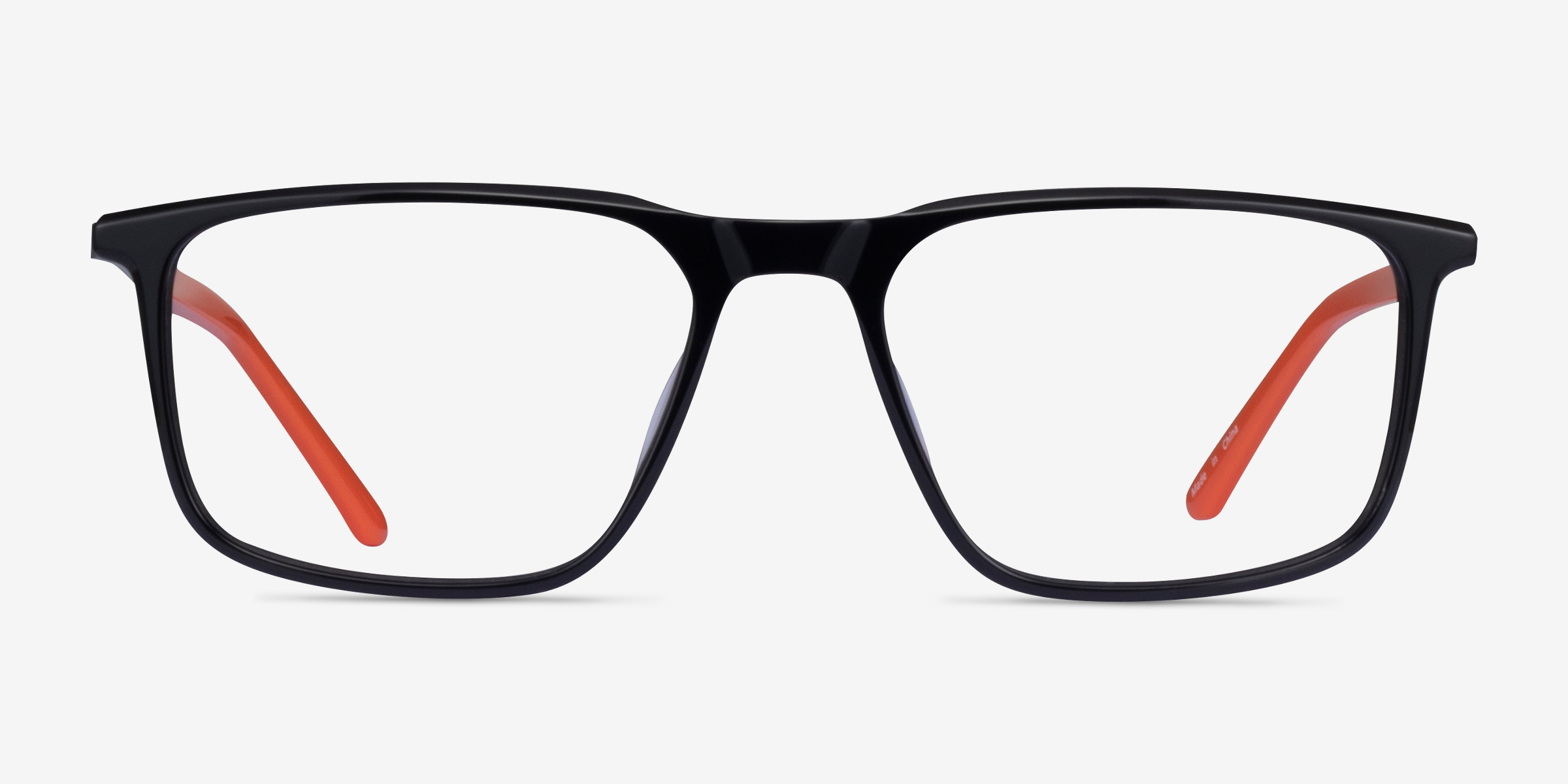 Trade Black Gunmetal Orange MétalMontures de lunettes de vue d'EyeBuyDirect, Vue de Face