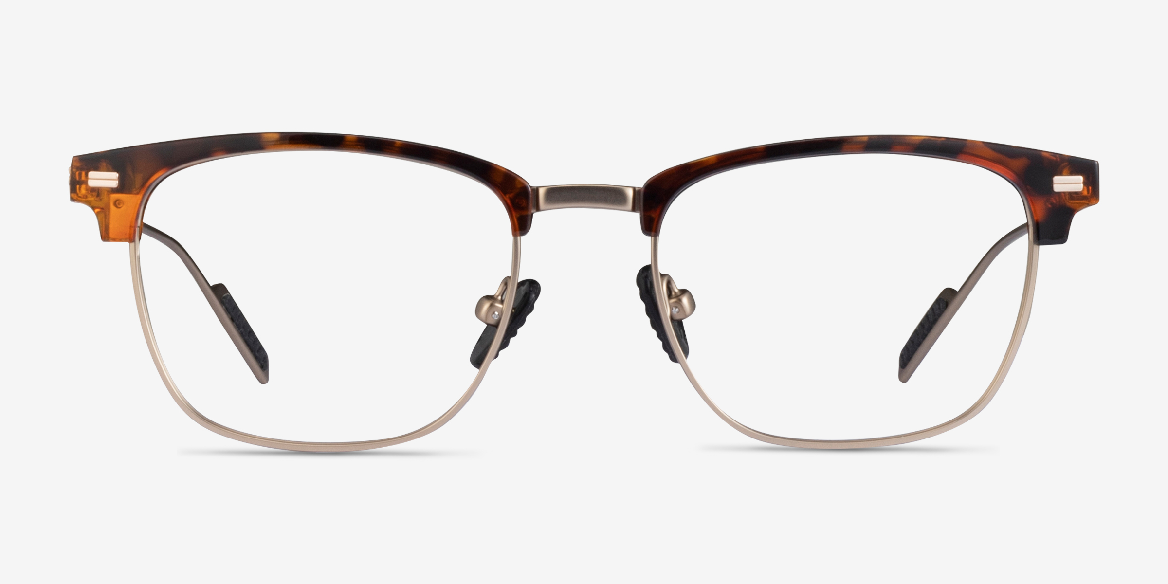 Charge Tortoise Gold Acetate-metalMontures de lunettes de vue d'EyeBuyDirect, Vue de Face