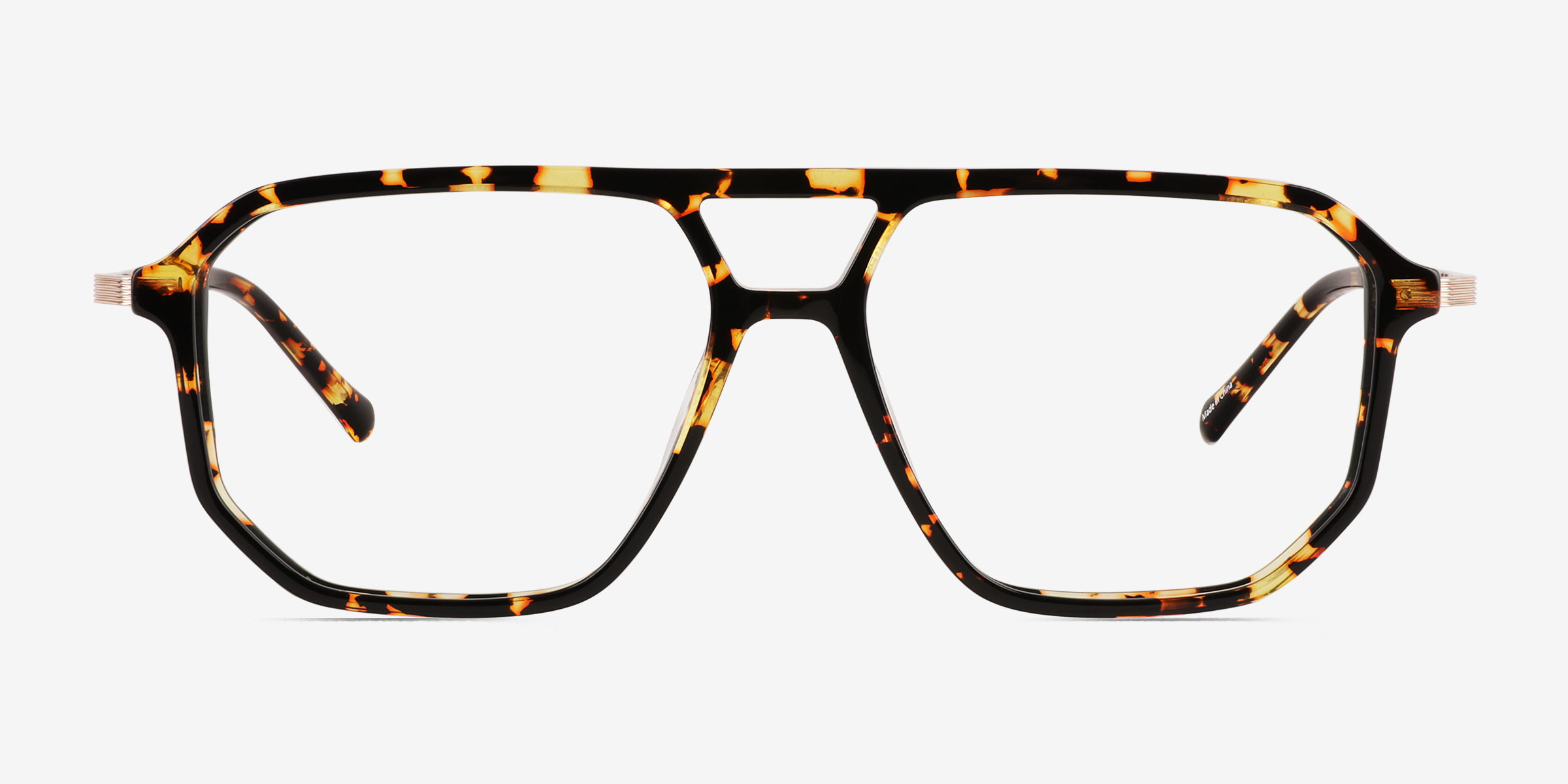 Craft Spotty Tortoise MétalMontures de lunettes de vue d'EyeBuyDirect, Vue de Face