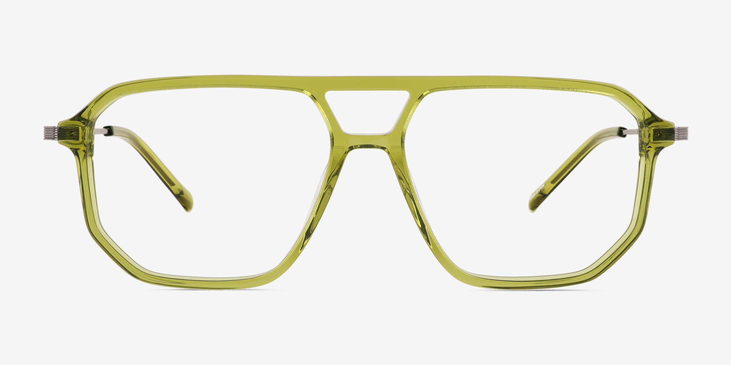 Craft Clear Green MétalMontures de lunettes de vue d'EyeBuyDirect, Vue de Face