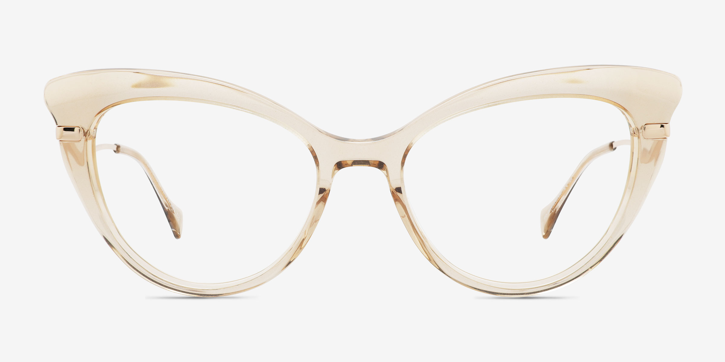 Emperor Brun MétalMontures de lunettes de vue d'EyeBuyDirect, Vue de Face