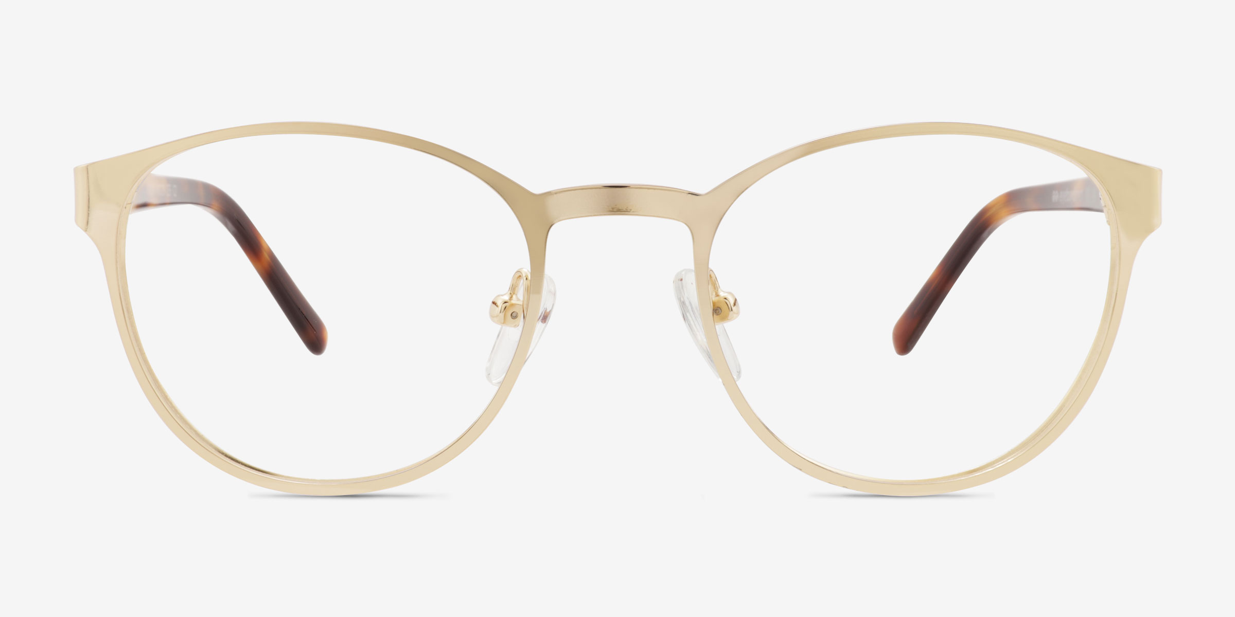 Malen Doré MétalMontures de lunettes de vue d'EyeBuyDirect, Vue de Face