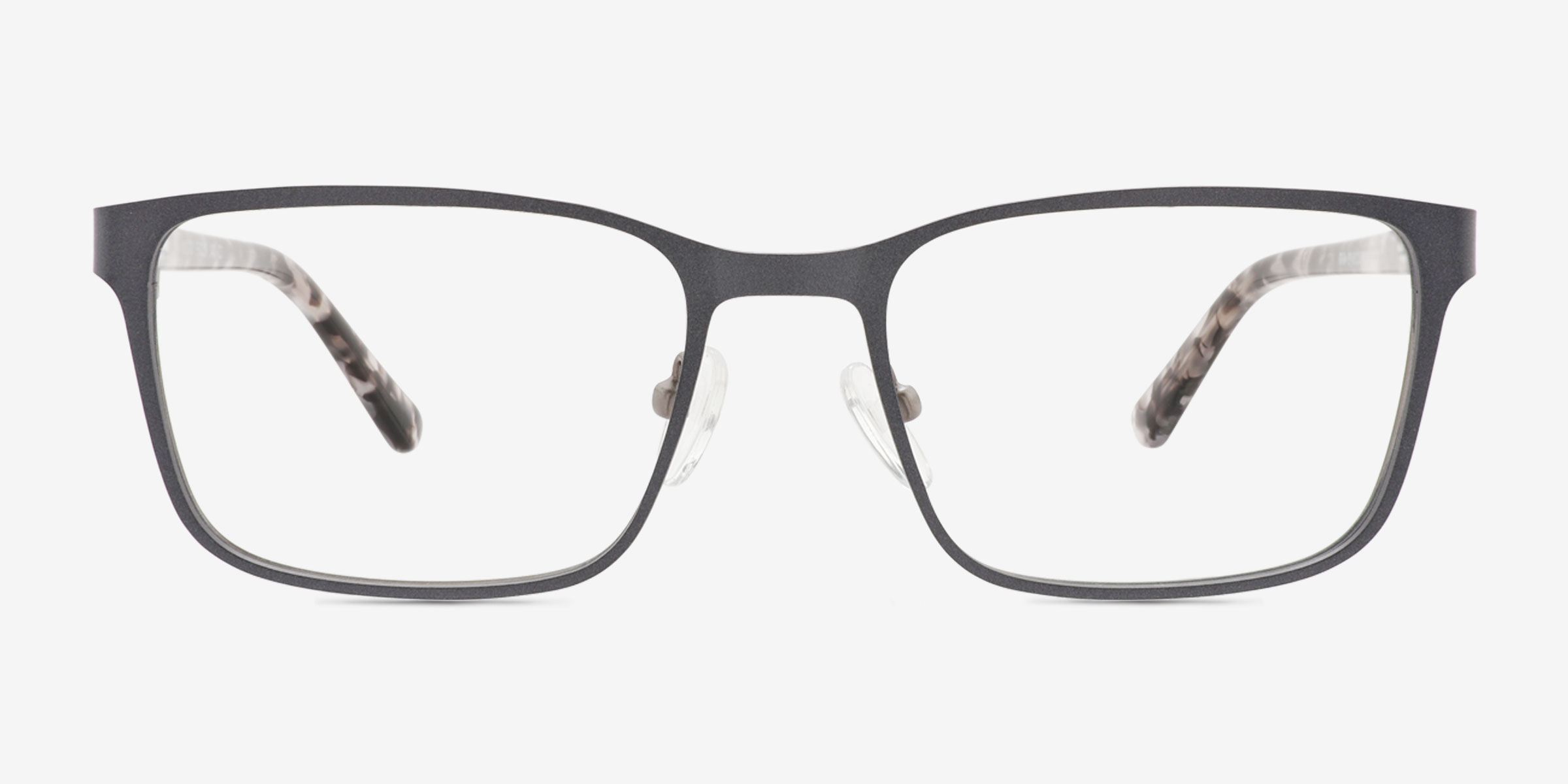 Milton Gris MétalMontures de lunettes de vue d'EyeBuyDirect, Vue de Face