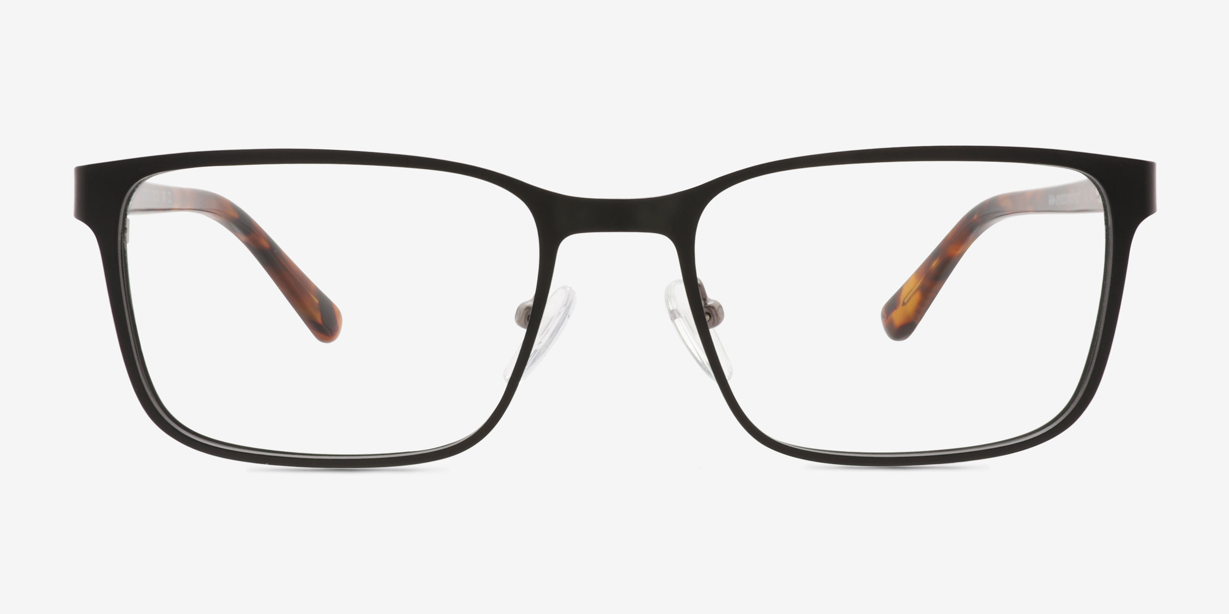 Milton Noir MétalMontures de lunettes de vue d'EyeBuyDirect, Vue de Face