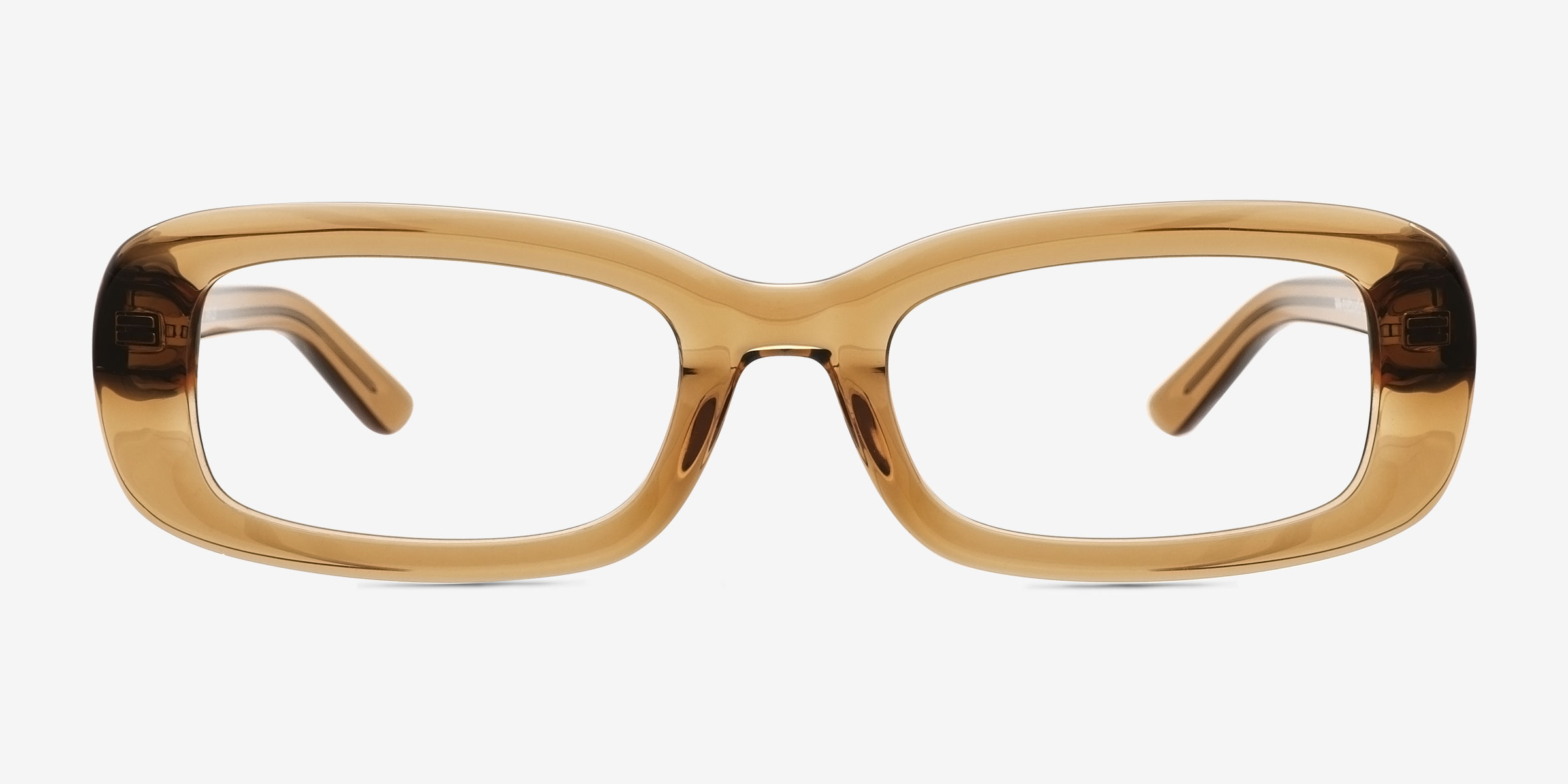 Rawcliffe Brun Éco-responsableMontures de lunettes de vue d'EyeBuyDirect, Vue de Face