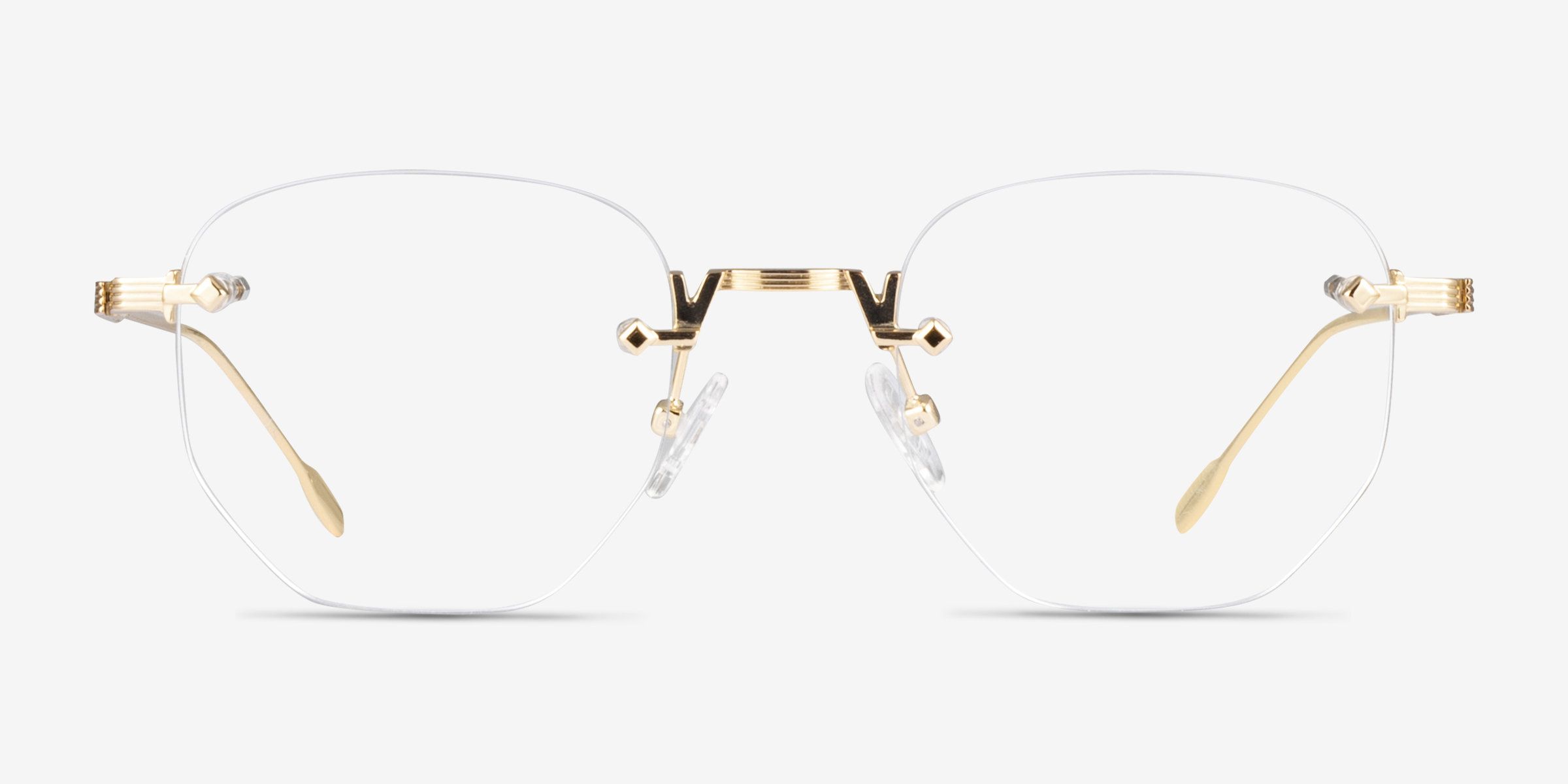 Gadsby Doré MétalMontures de lunettes de vue d'EyeBuyDirect, Vue de Face