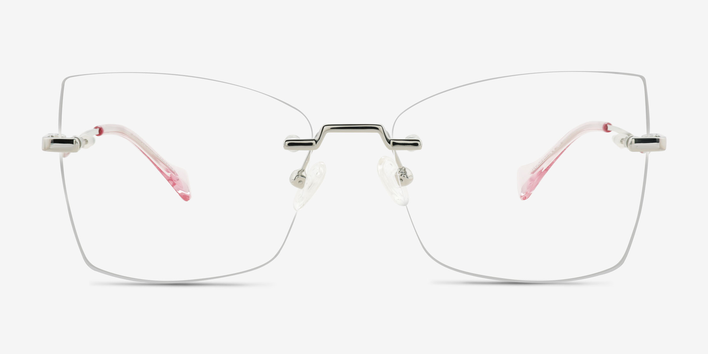 Brimstone Argenté MétalMontures de lunettes de vue d'EyeBuyDirect, Vue de Face