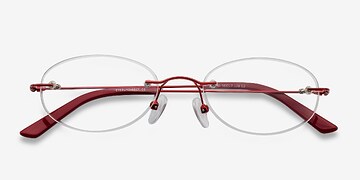 Red Ali -  Lightweight Metal Eyeglasses