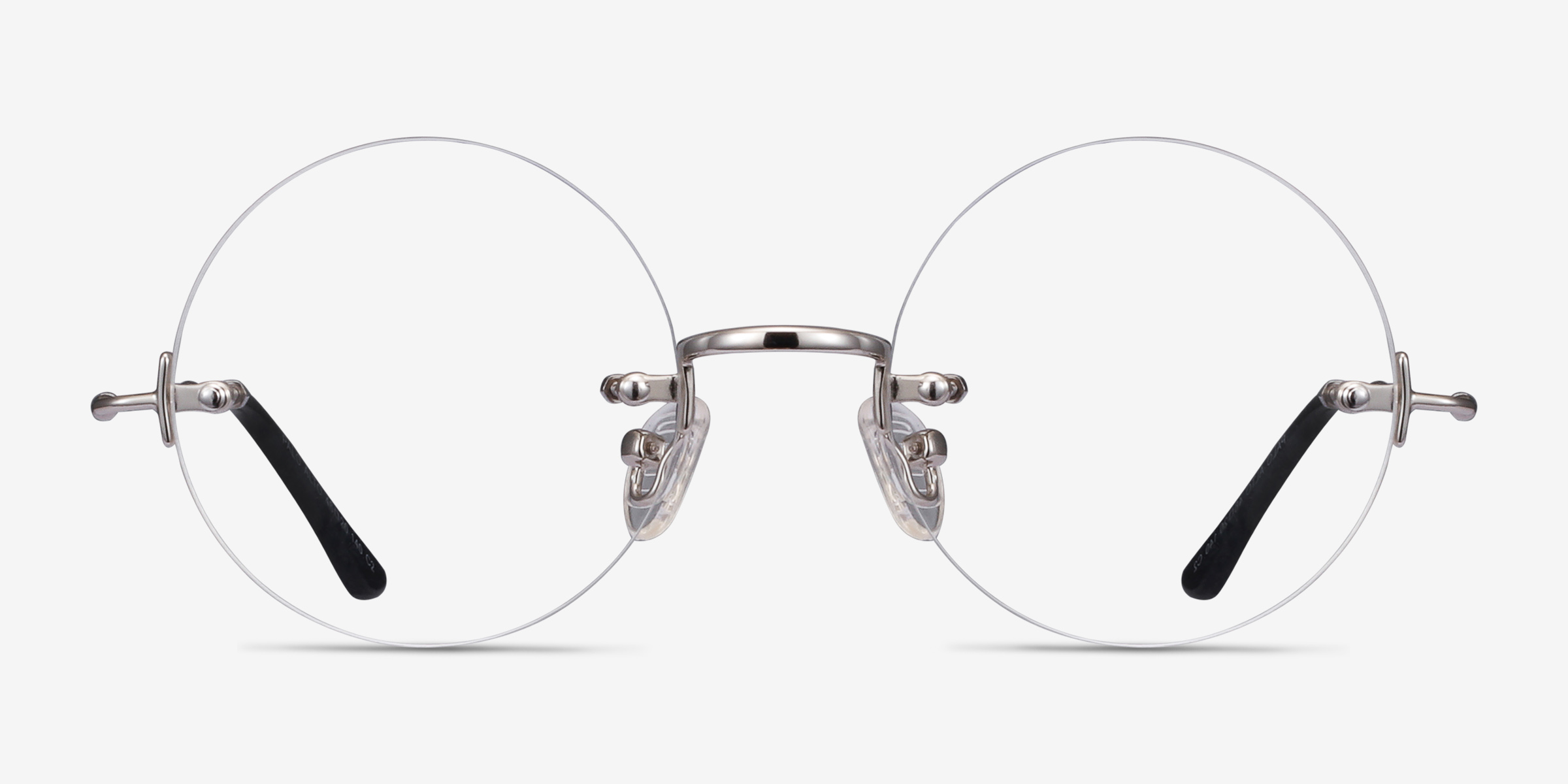 Palo Alto Argenté MétalMontures de lunettes de vue d'EyeBuyDirect, Vue de Face