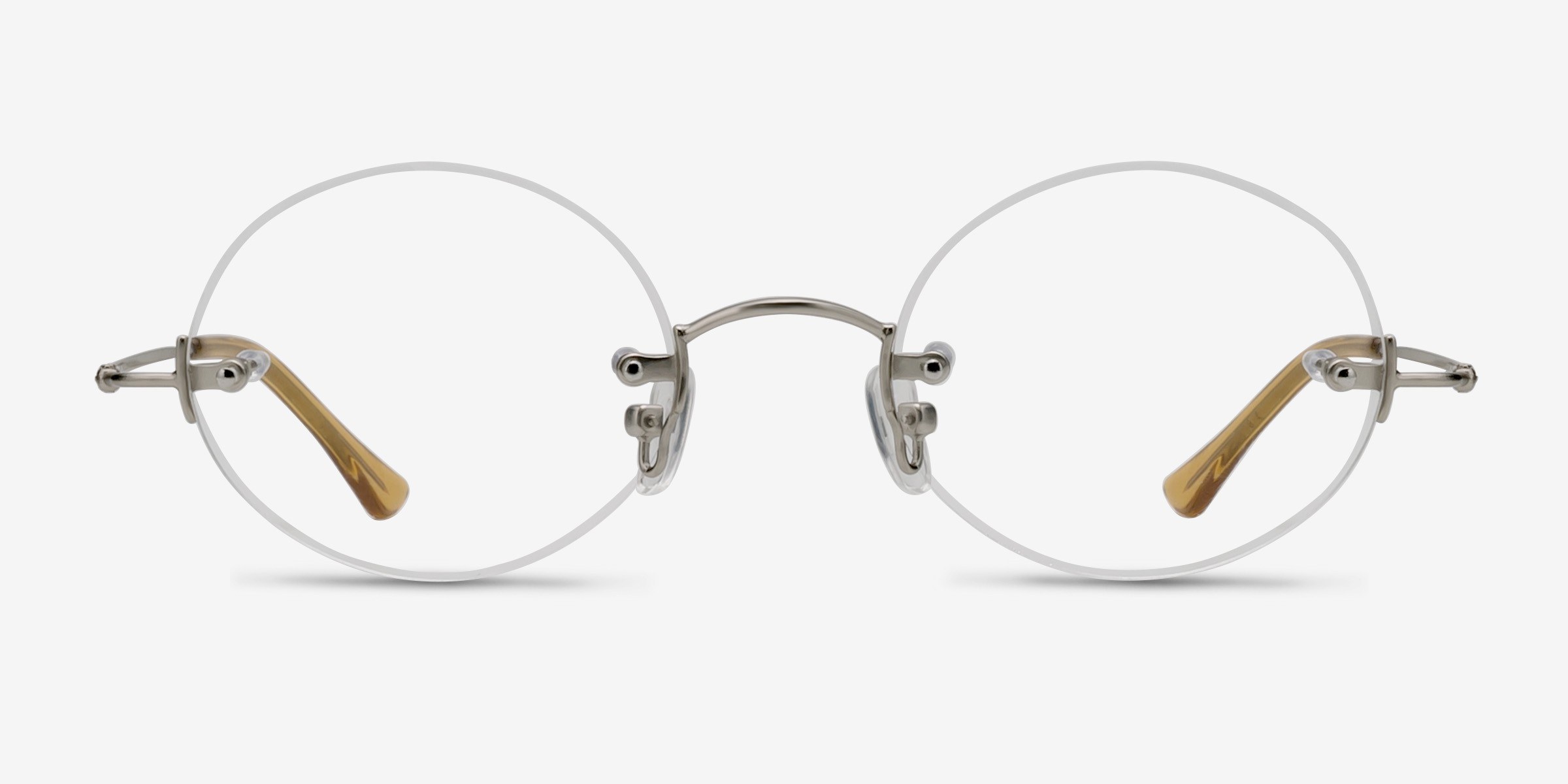 Silver Line Silver MétalMontures de lunettes de vue d'EyeBuyDirect, Vue de Face