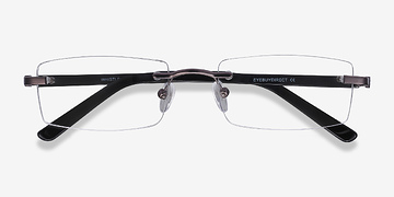 Gunmetal Whistle -  Lightweight Metal Eyeglasses