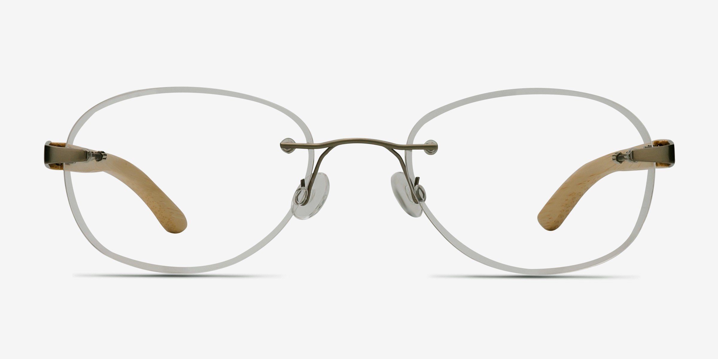 Fragment Silver Yellow MétalMontures de lunettes de vue d'EyeBuyDirect, Vue de Face