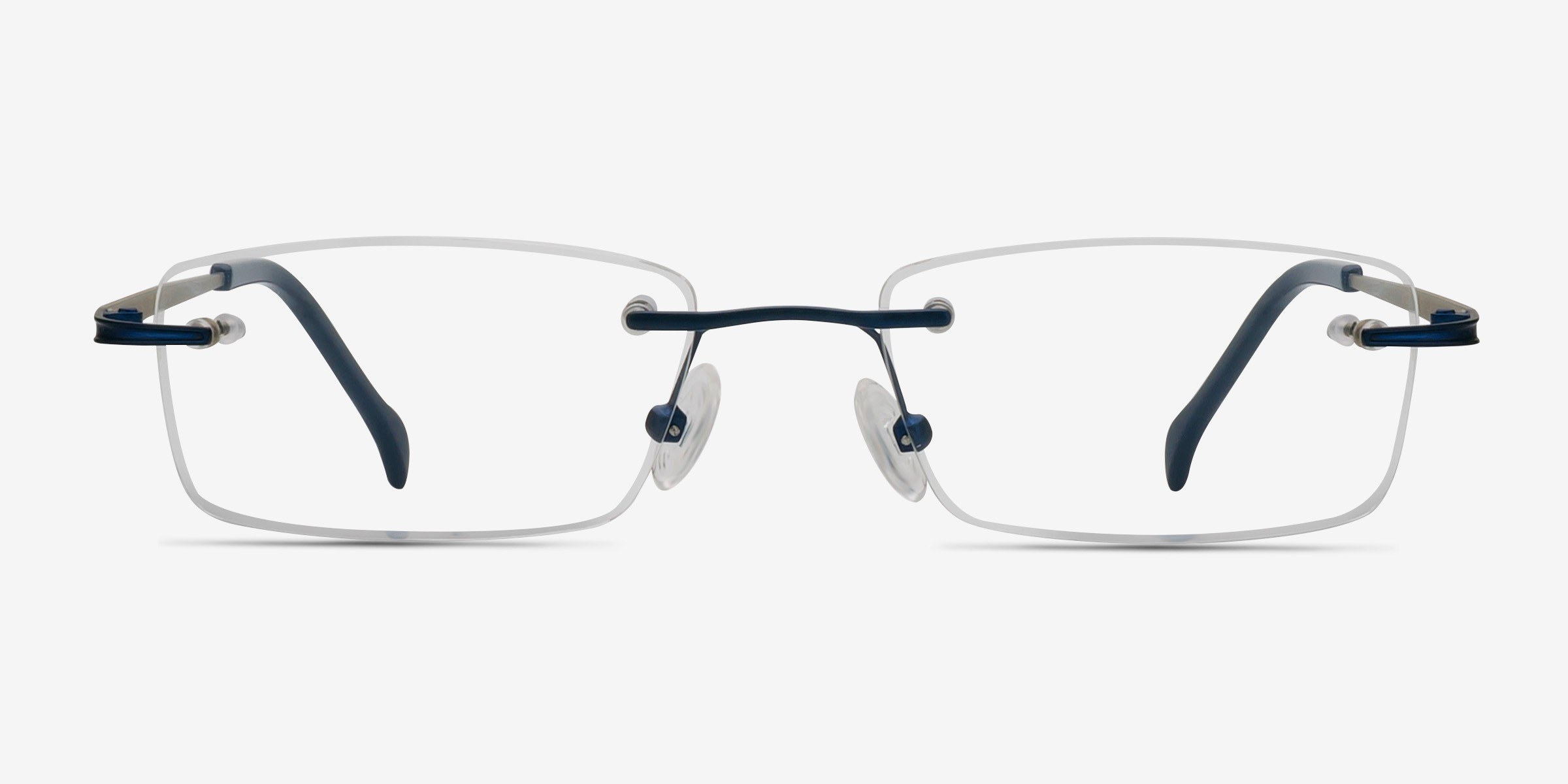 Howard Bleu marine MétalMontures de lunettes de vue d'EyeBuyDirect, Vue de Face