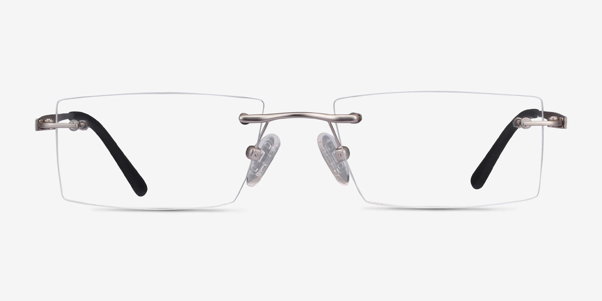 Primo Argenté MétalMontures de lunettes de vue d'EyeBuyDirect, Vue de Face