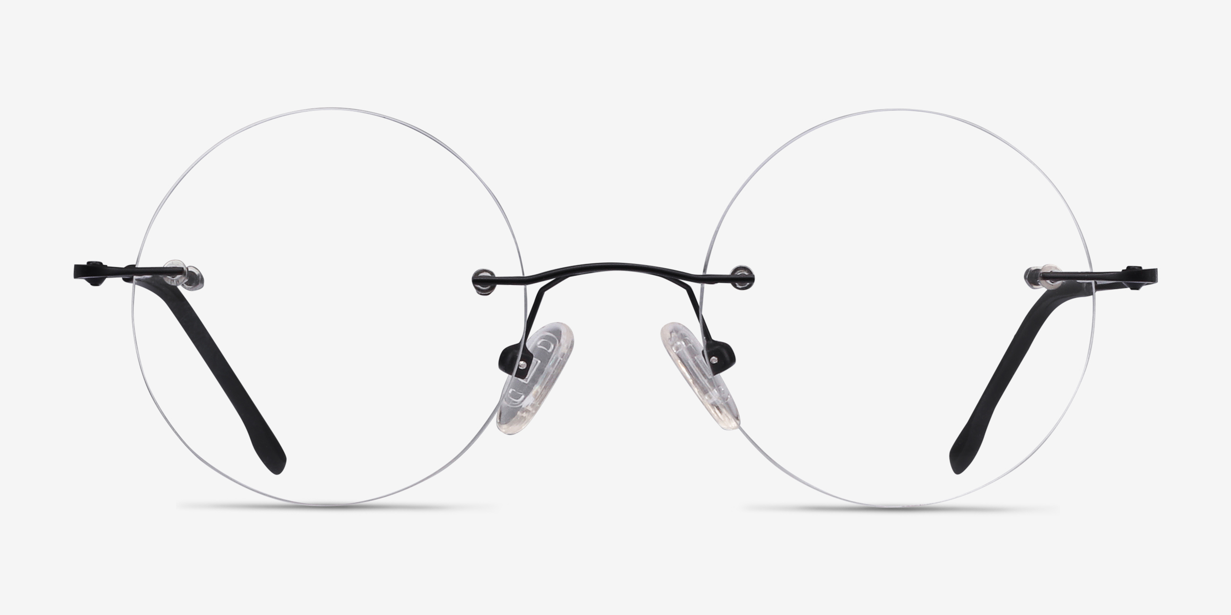 Altus Noir MétalMontures de lunettes de vue d'EyeBuyDirect, Vue de Face