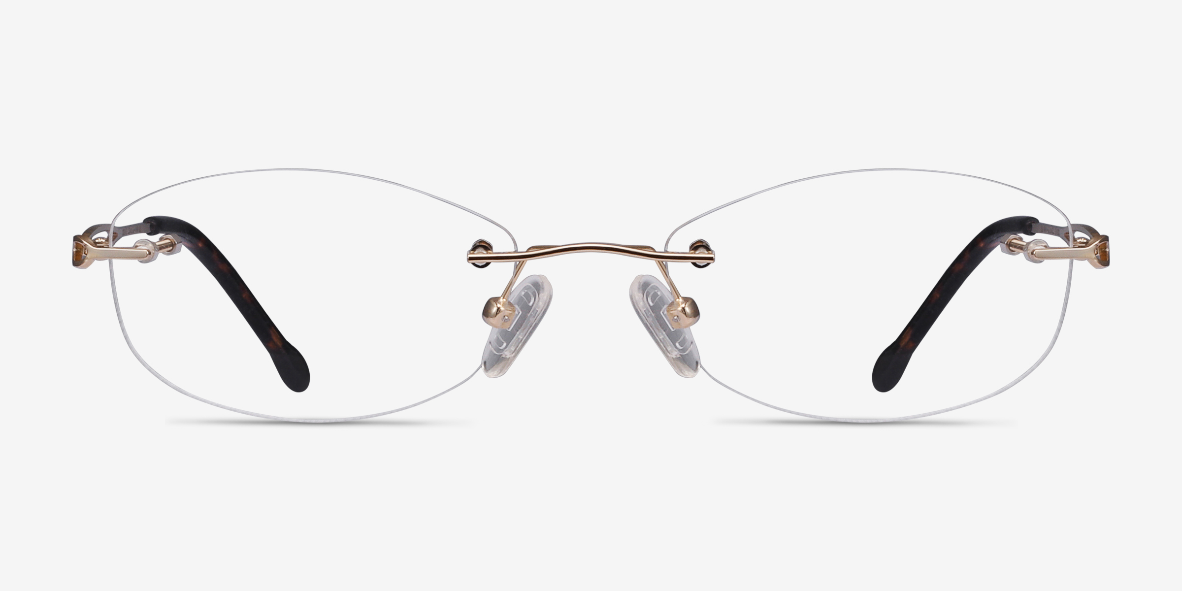 Create Doré MétalMontures de lunettes de vue d'EyeBuyDirect, Vue de Face