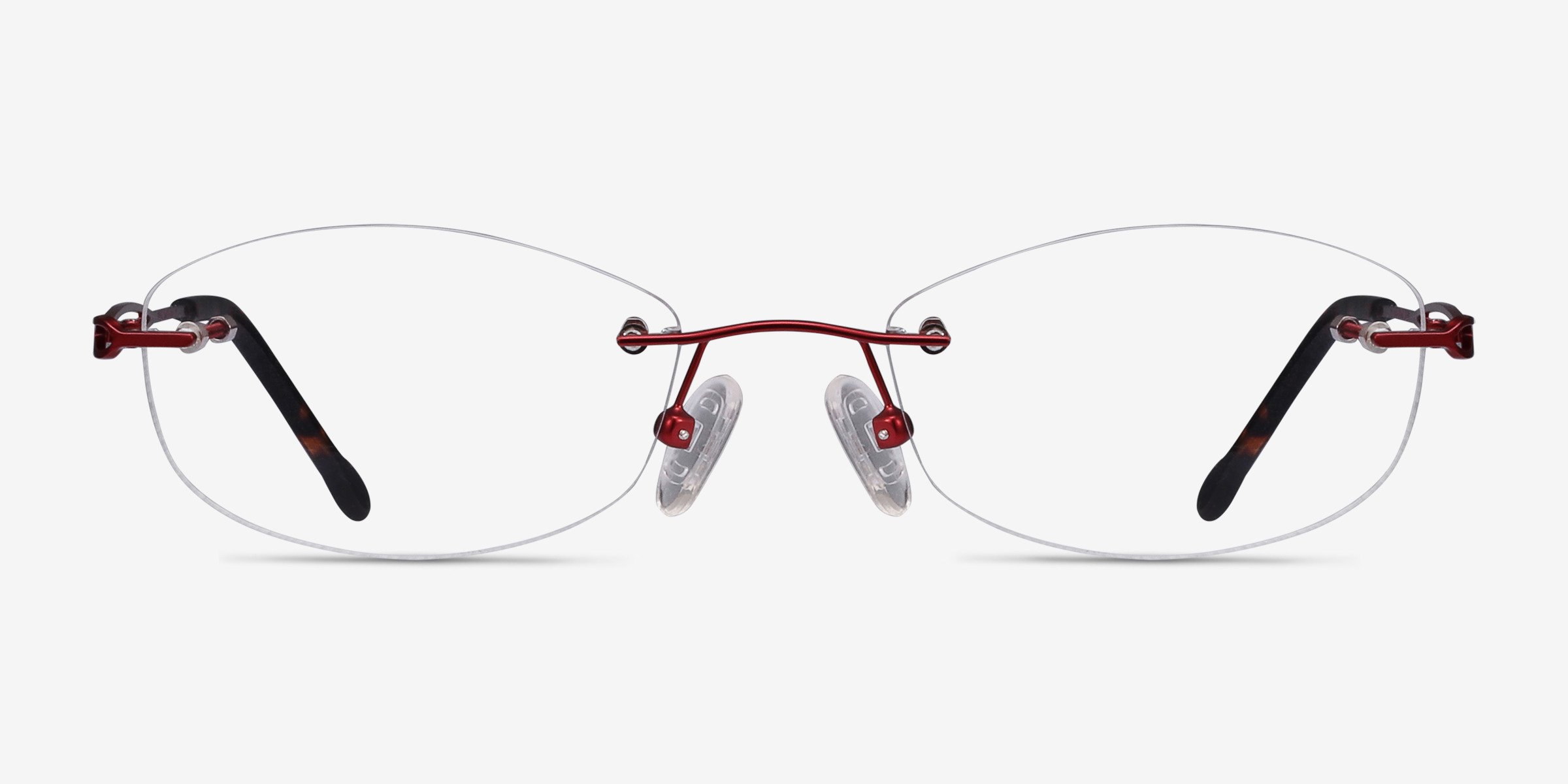 Create Burgundy MétalMontures de lunettes de vue d'EyeBuyDirect, Vue de Face