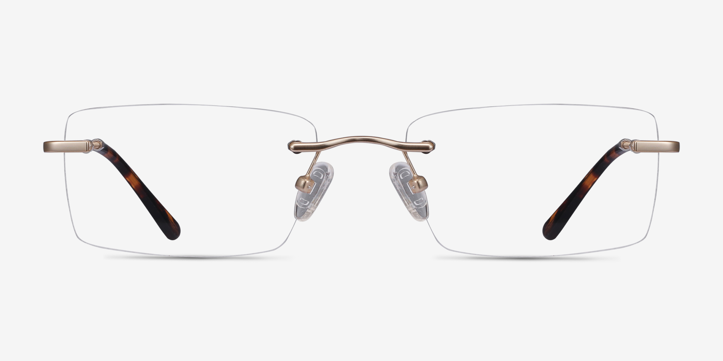 Enterprise Doré MétalMontures de lunettes de vue d'EyeBuyDirect, Vue de Face