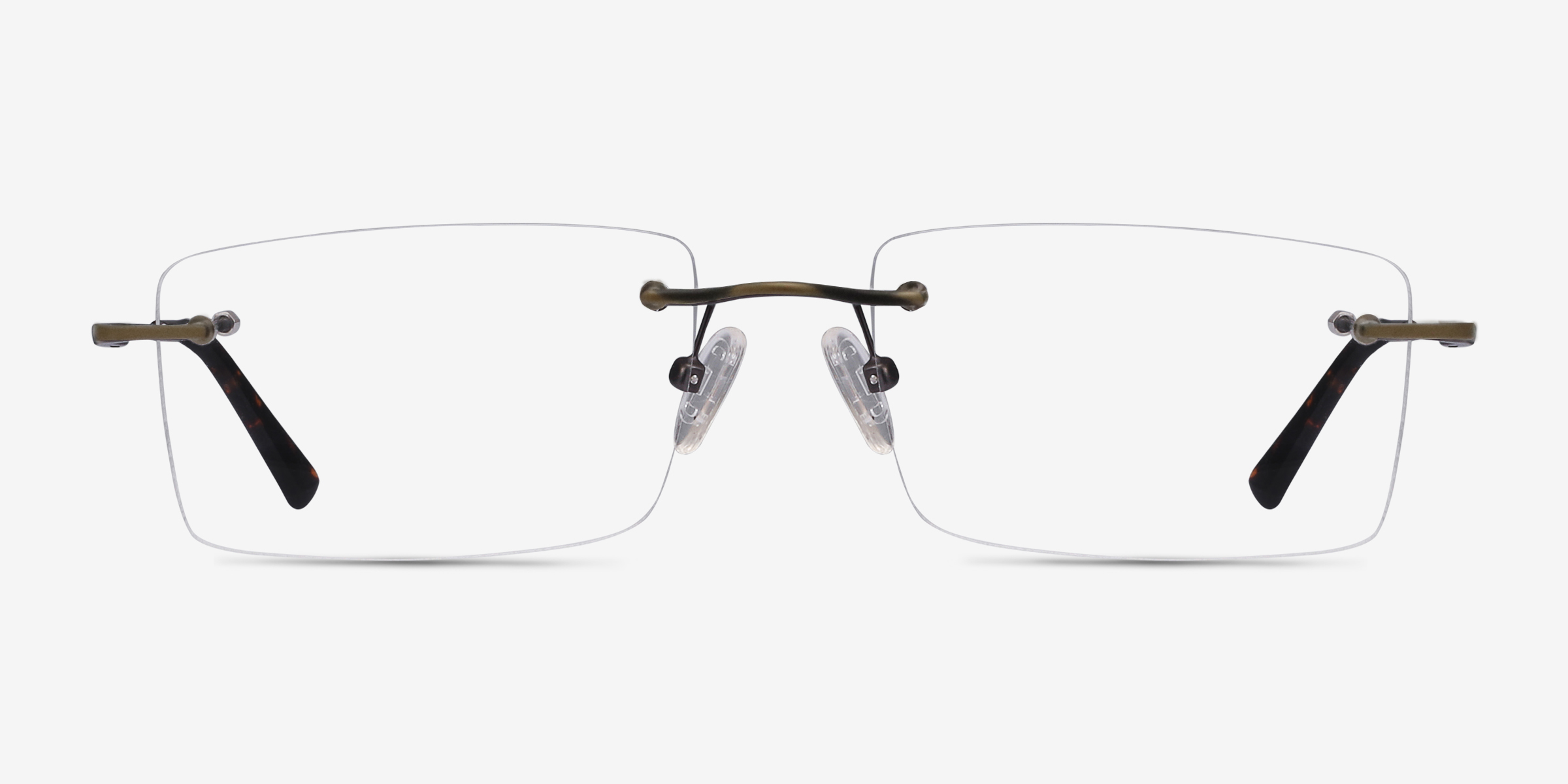 Evolve Bronze MétalMontures de lunettes de vue d'EyeBuyDirect, Vue de Face