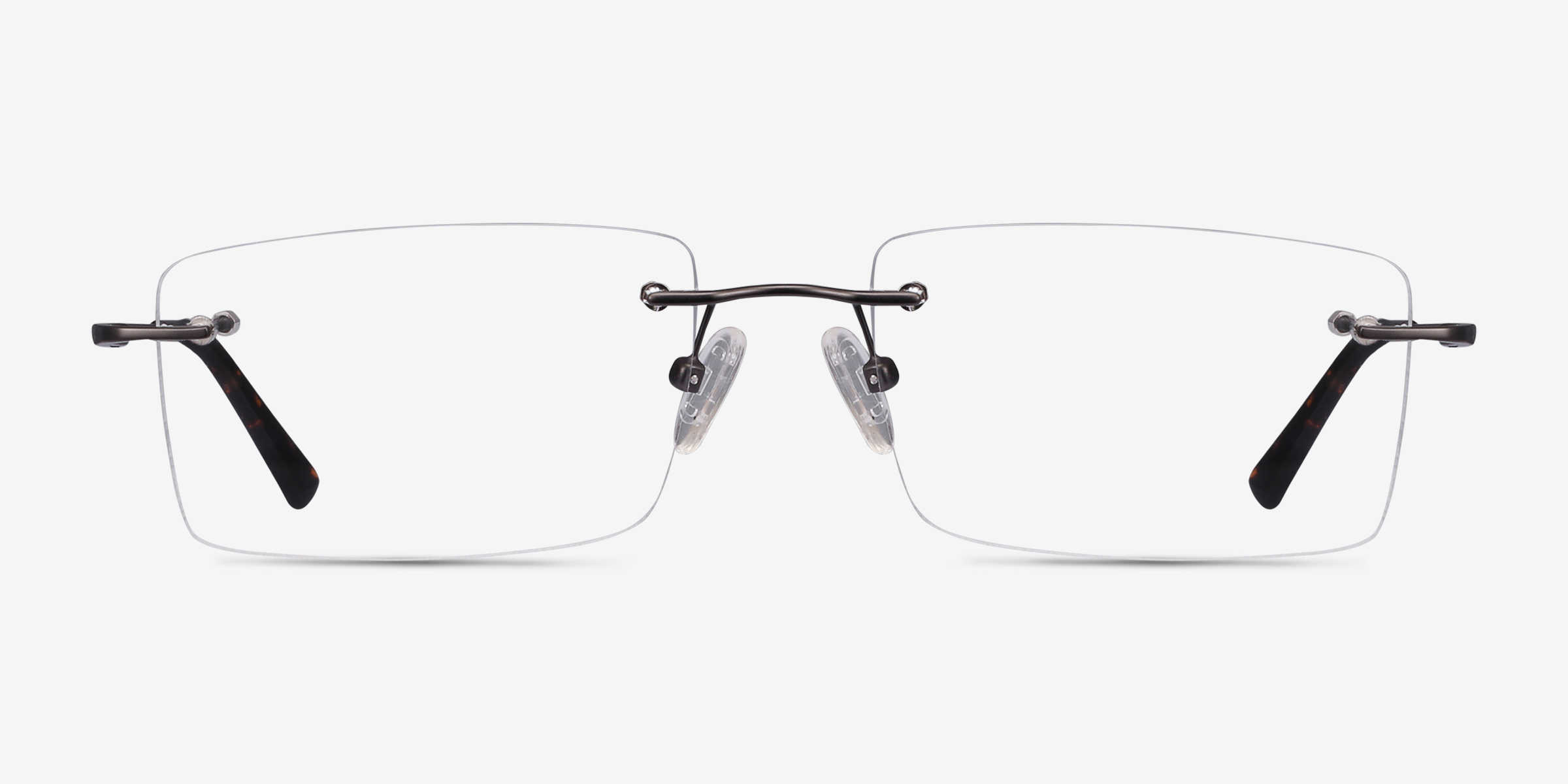 Evolve Gunmetal MétalMontures de lunettes de vue d'EyeBuyDirect, Vue de Face