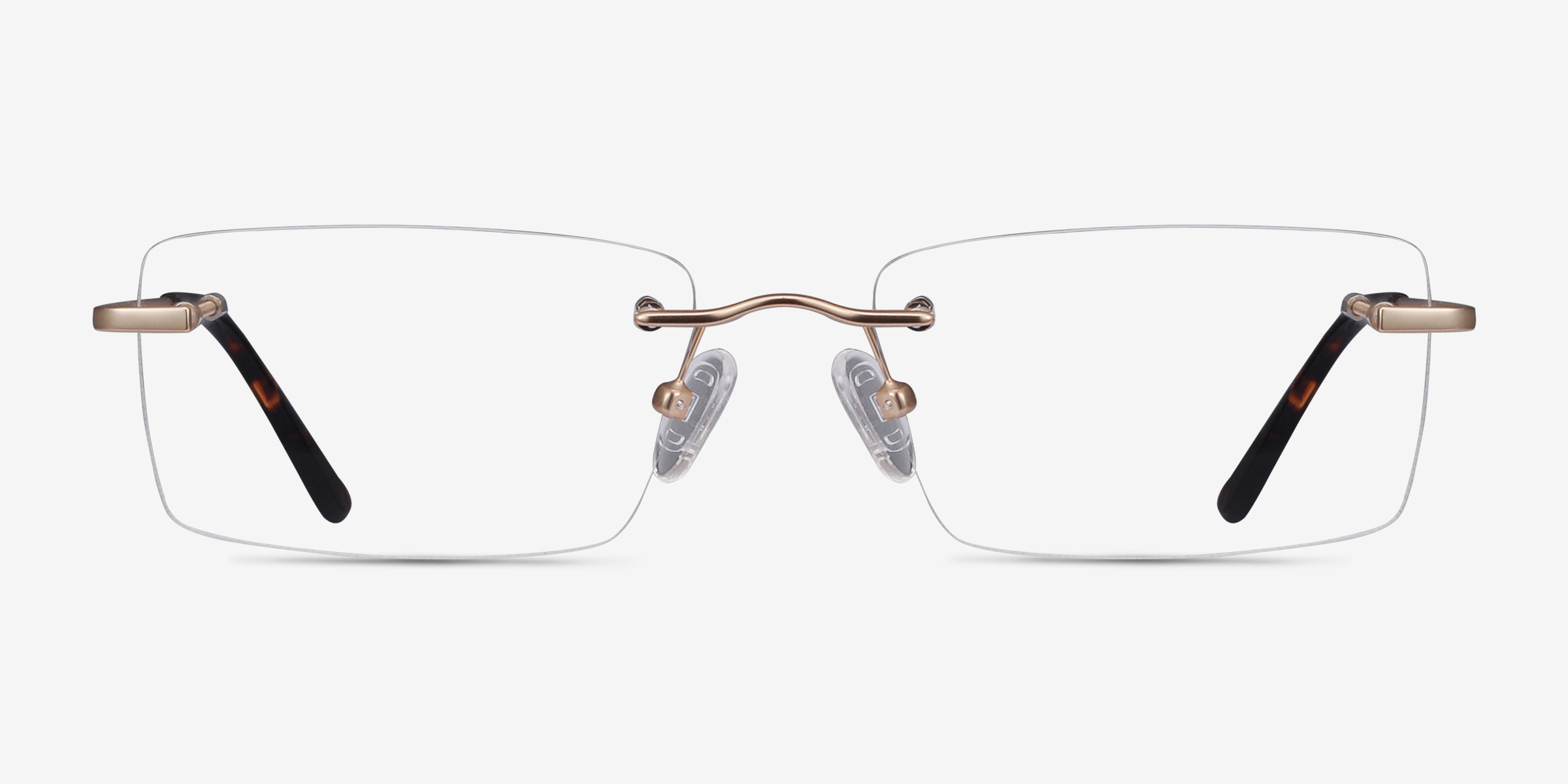Bold Doré MétalMontures de lunettes de vue d'EyeBuyDirect, Vue de Face