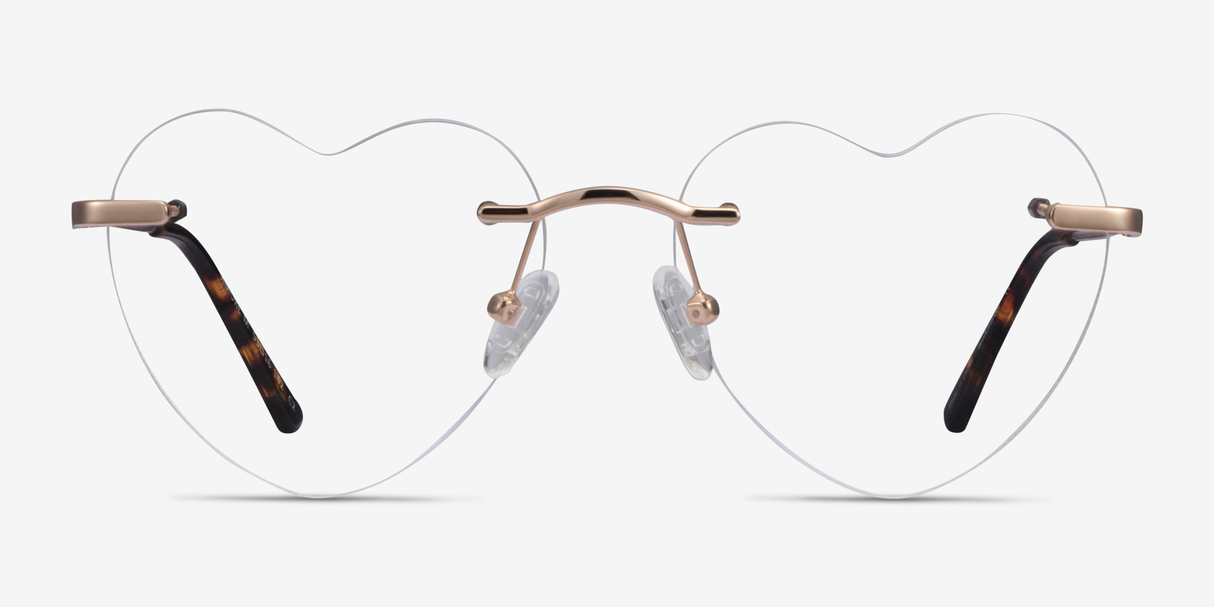 Amore Or rose MétalMontures de lunettes de vue d'EyeBuyDirect, Vue de Face