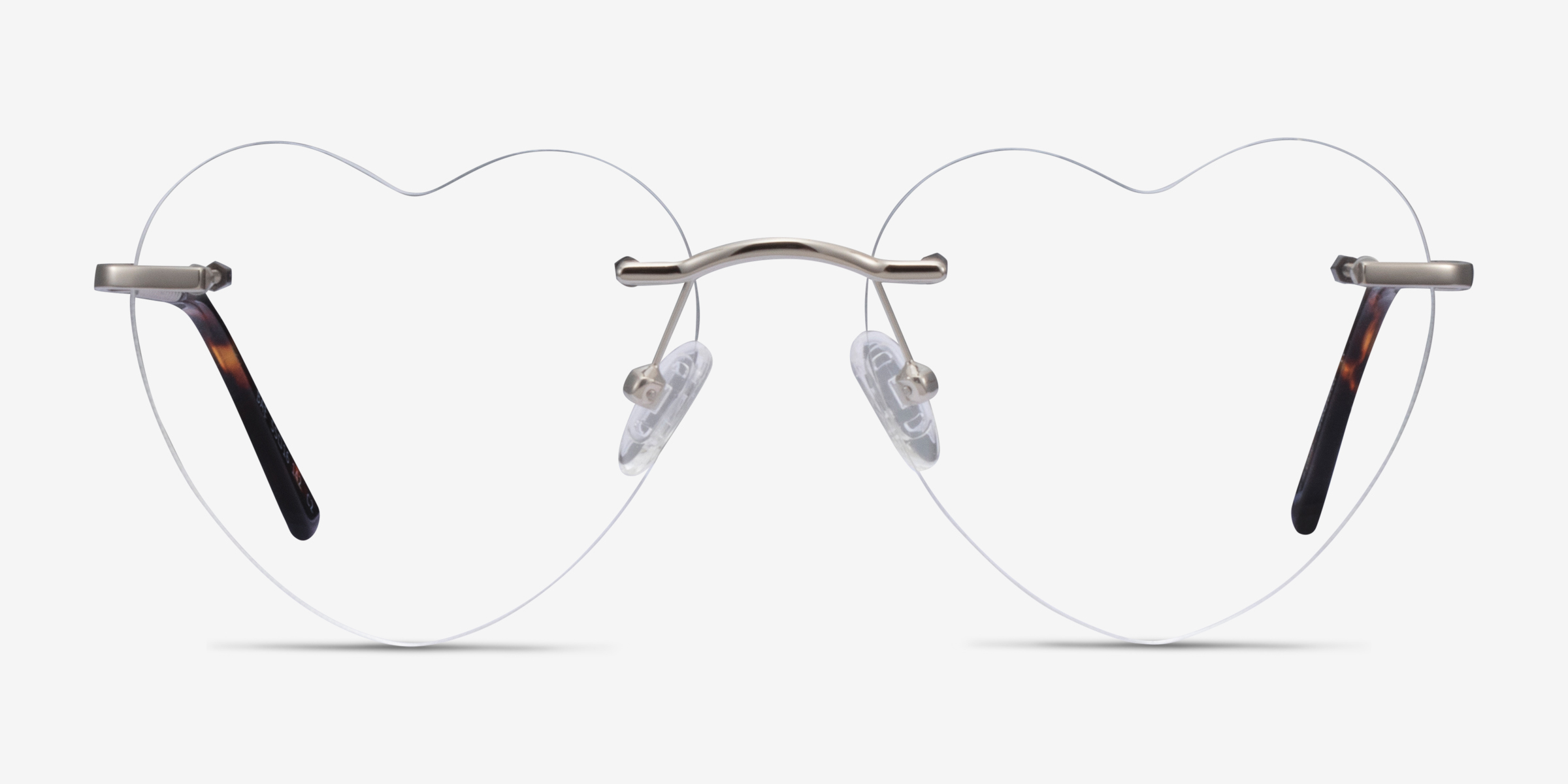 Bae Argenté MétalMontures de lunettes de vue d'EyeBuyDirect, Vue de Face