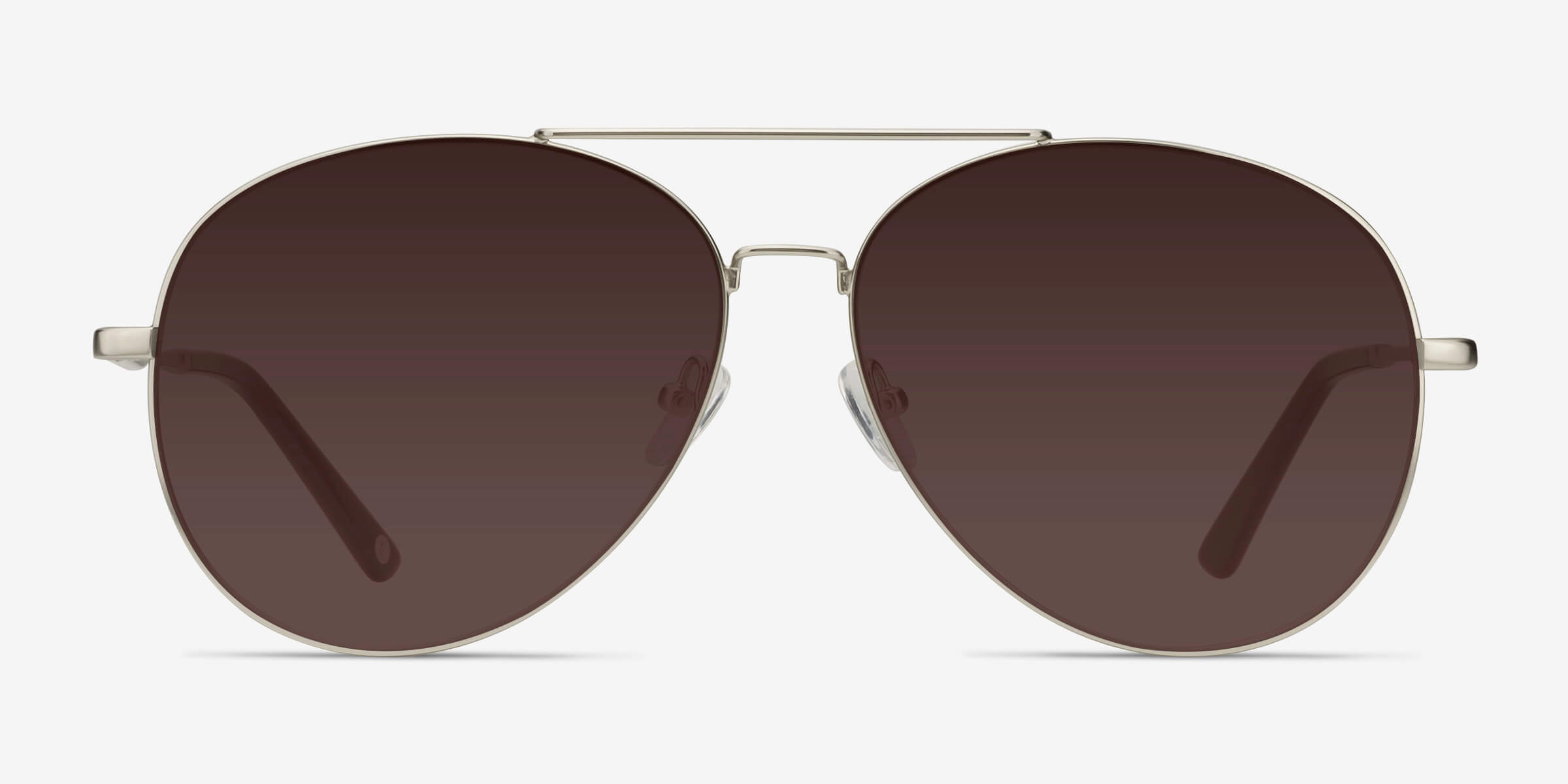 Camp Matte Silver MétalSoleil de Lunette de vue d'EyeBuyDirect, Vue de Face