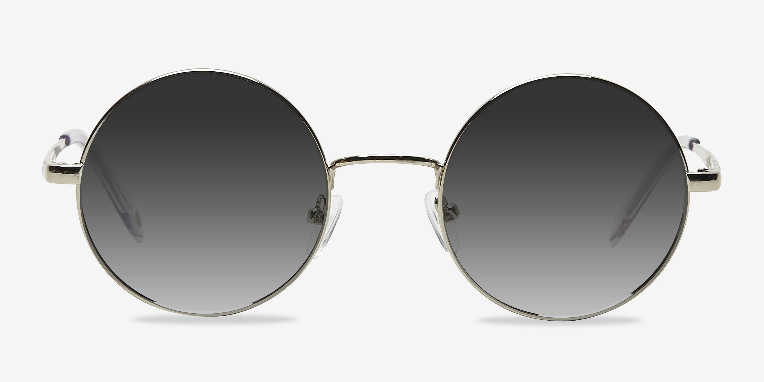 Guru Argenté MétalSoleil de Lunette de vue d'EyeBuyDirect, Vue de Face