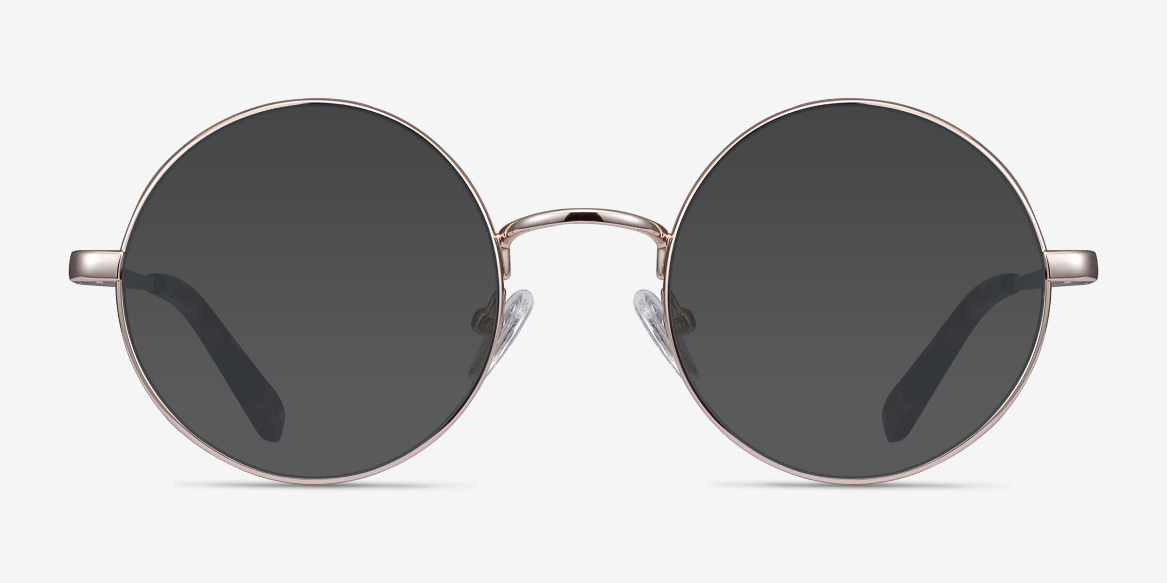 Guru Light Golden MétalSoleil de Lunette de vue d'EyeBuyDirect, Vue de Face