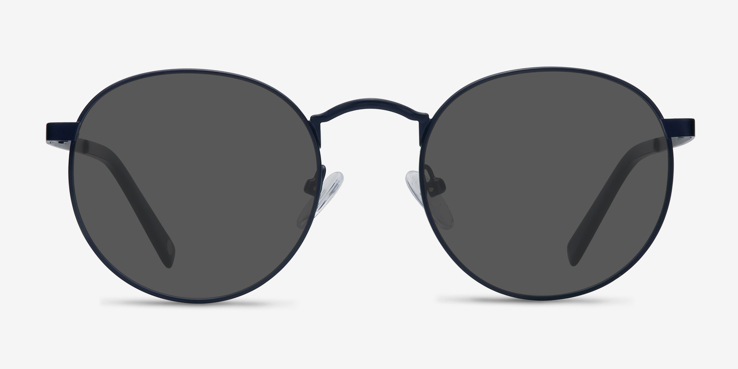 Rex Navy MétalSoleil de Lunette de vue d'EyeBuyDirect, Vue de Face