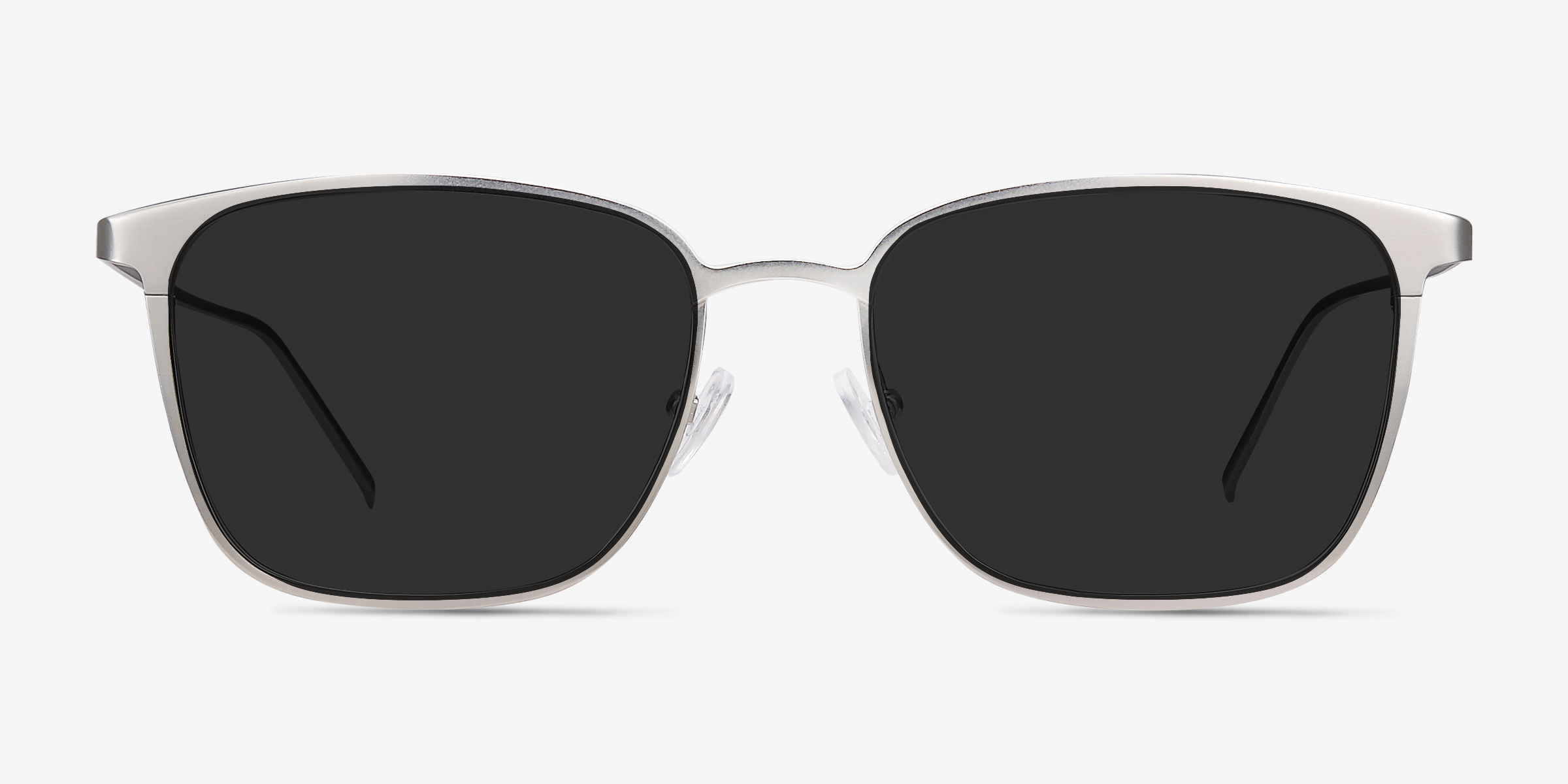 Jolt Argenté MétalSoleil de Lunette de vue d'EyeBuyDirect, Vue de Face