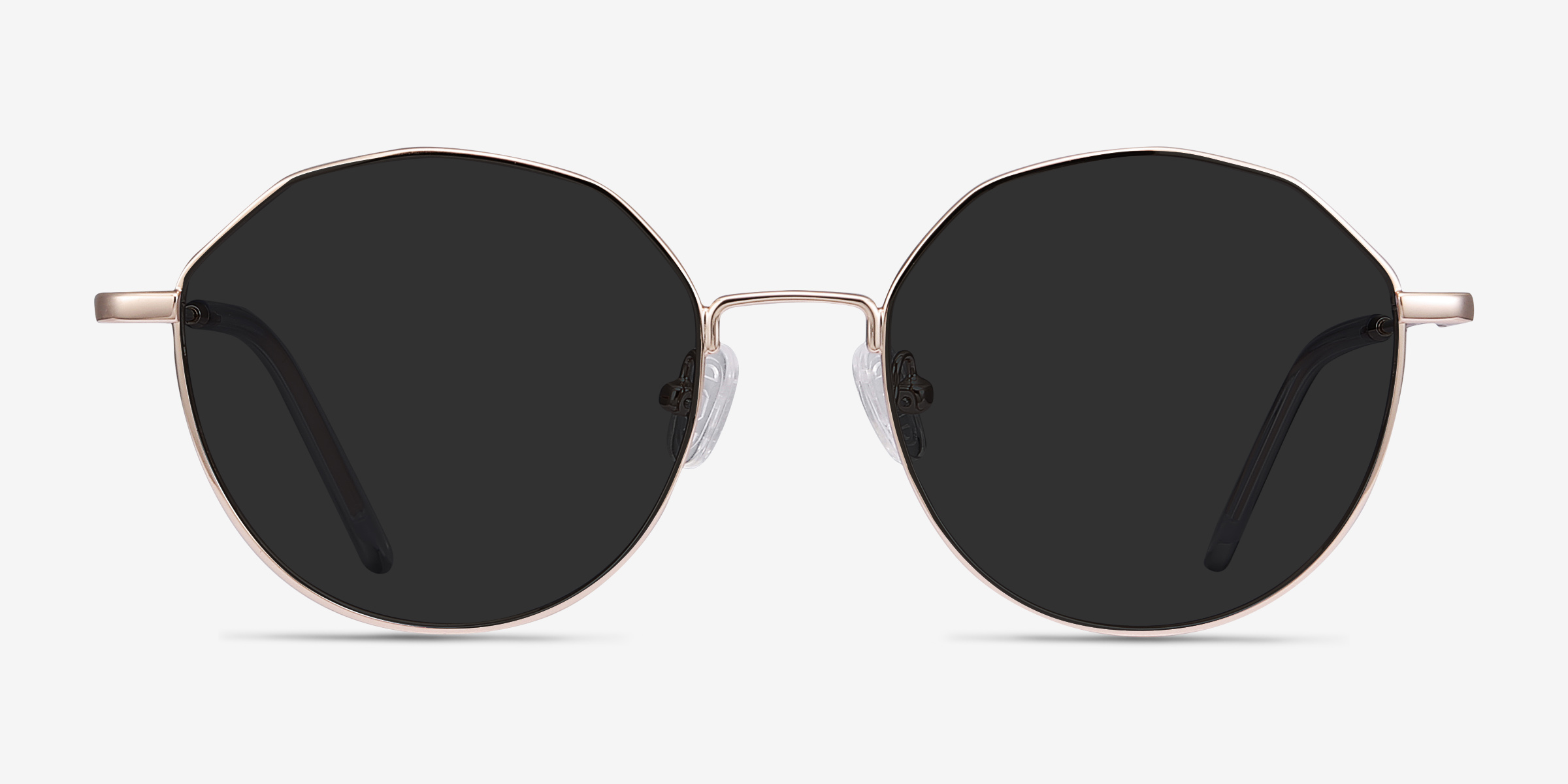 Village Or rose MétalSoleil de Lunette de vue d'EyeBuyDirect, Vue de Face