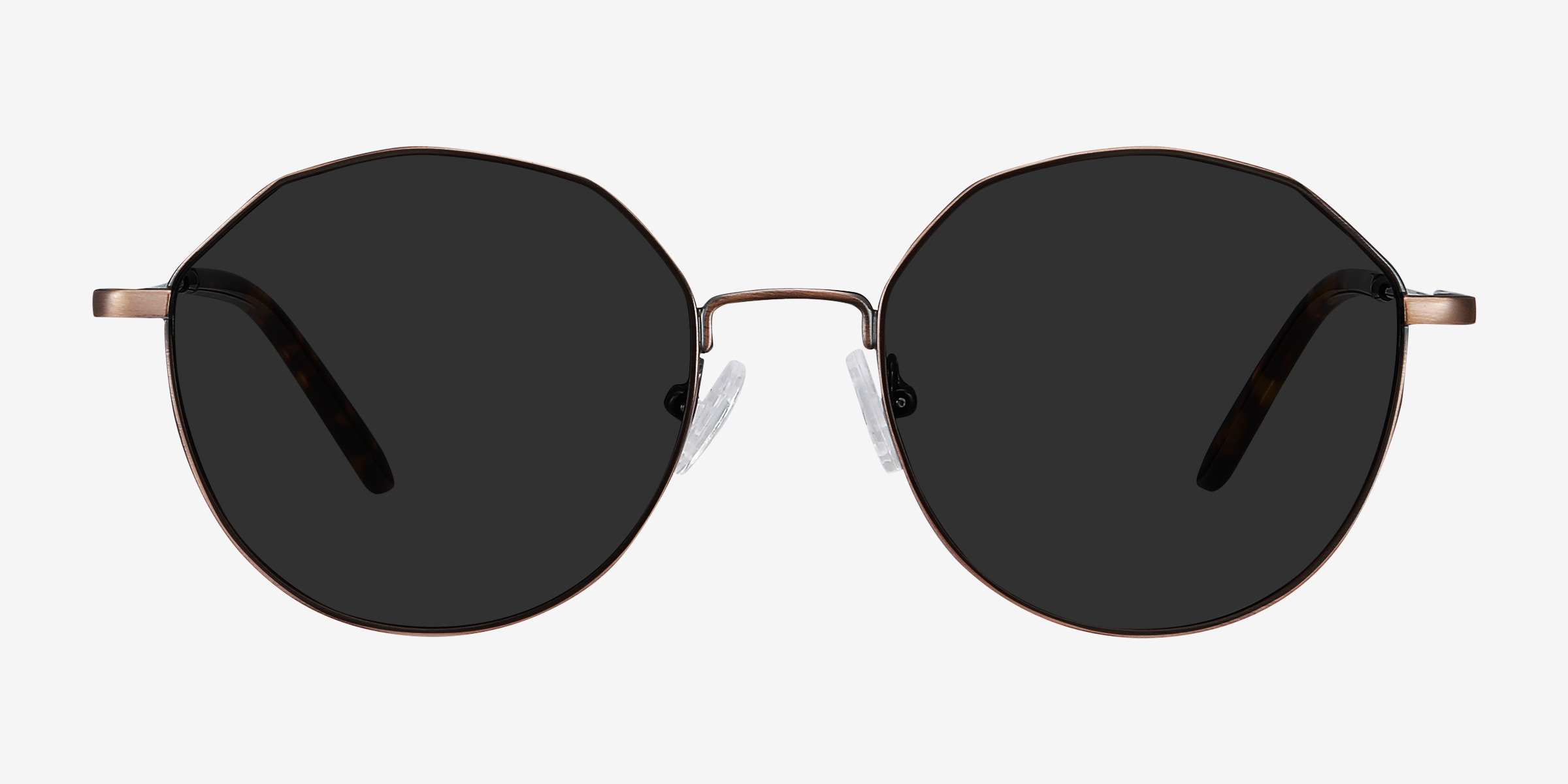 Village Bronze MétalSoleil de Lunette de vue d'EyeBuyDirect, Vue de Face