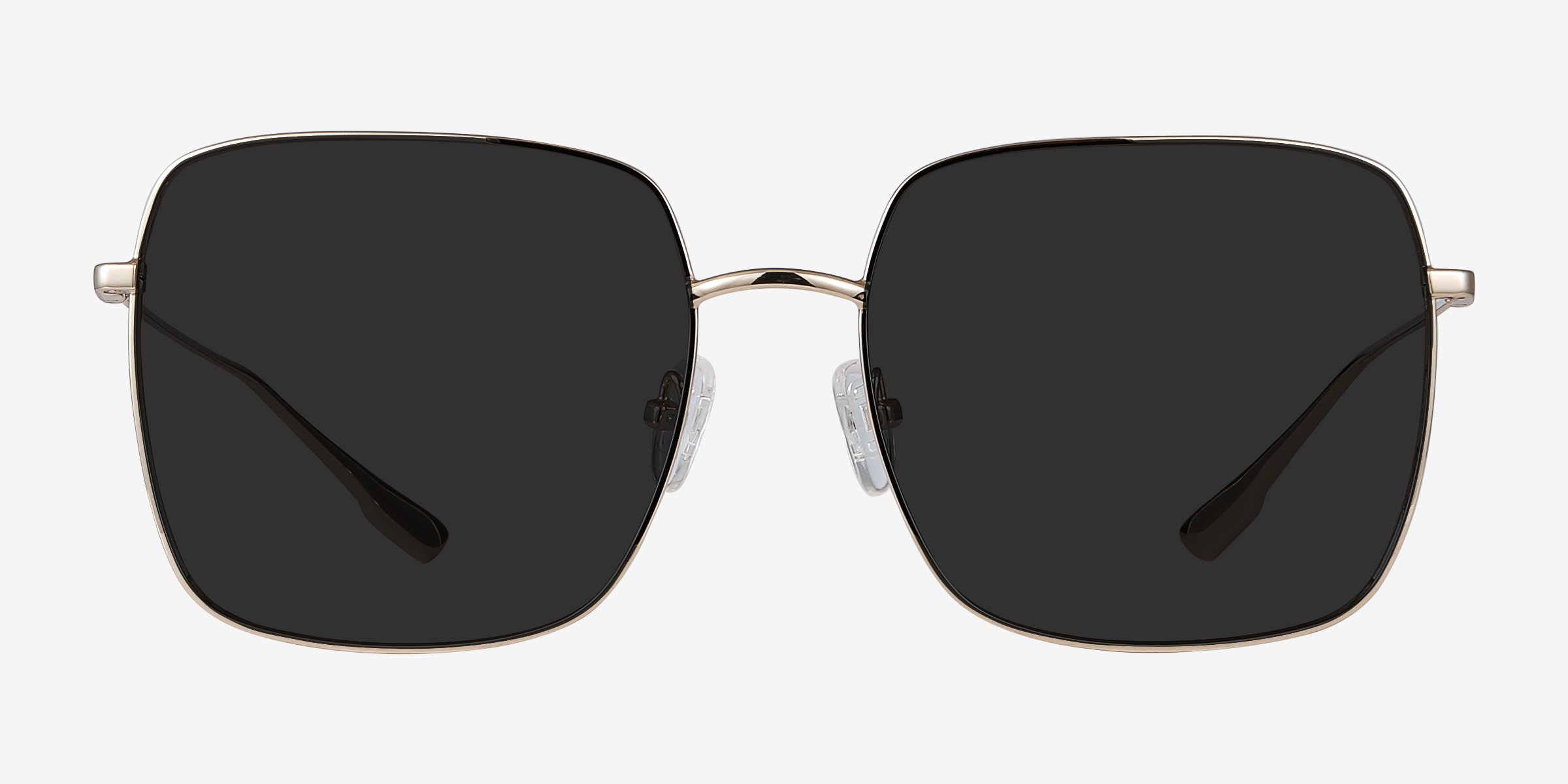 Bora Bora Doré MétalSoleil de Lunette de vue d'EyeBuyDirect, Vue de Face