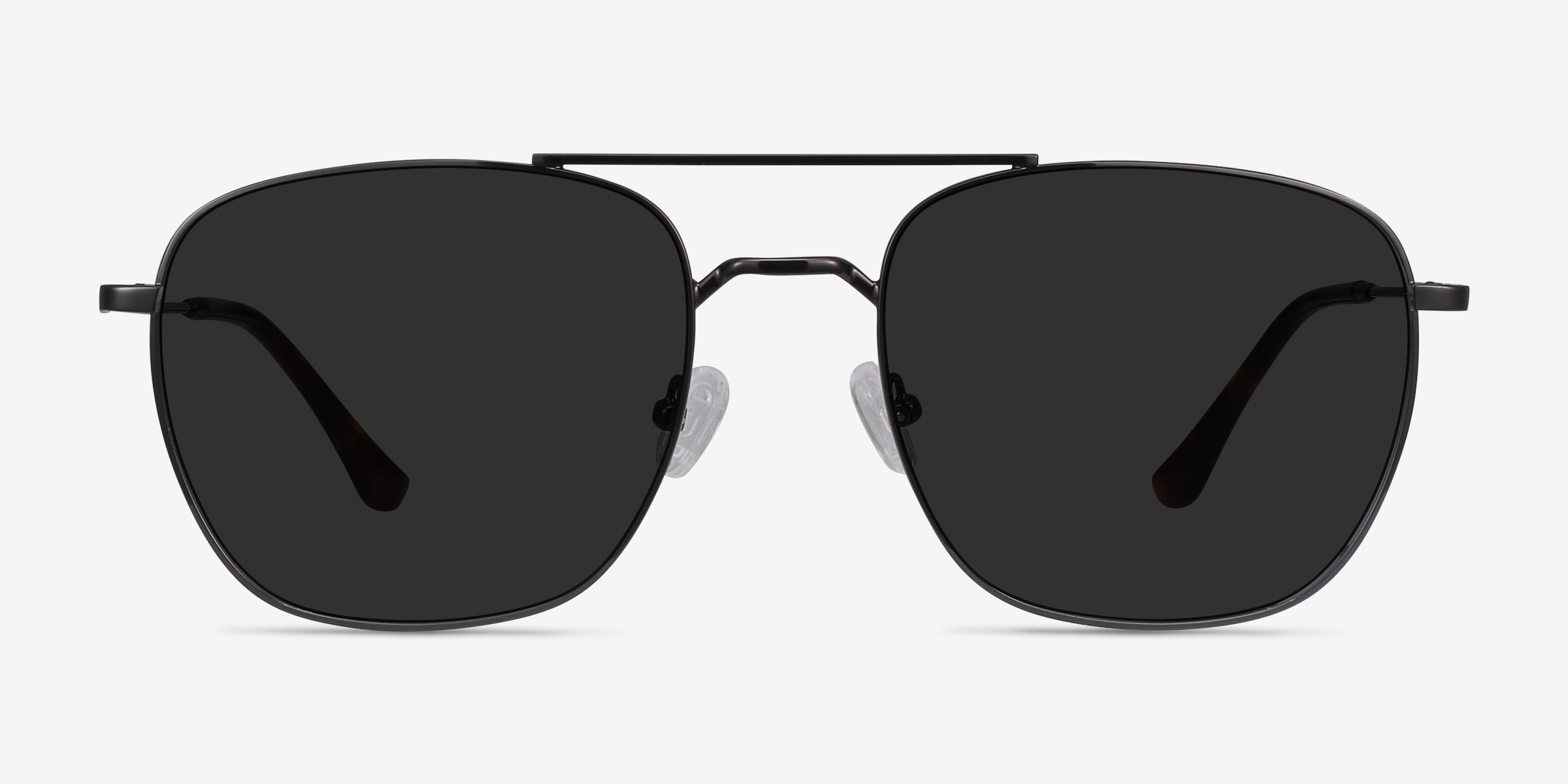 Seeker Gunmetal MétalSoleil de Lunette de vue d'EyeBuyDirect, Vue de Face