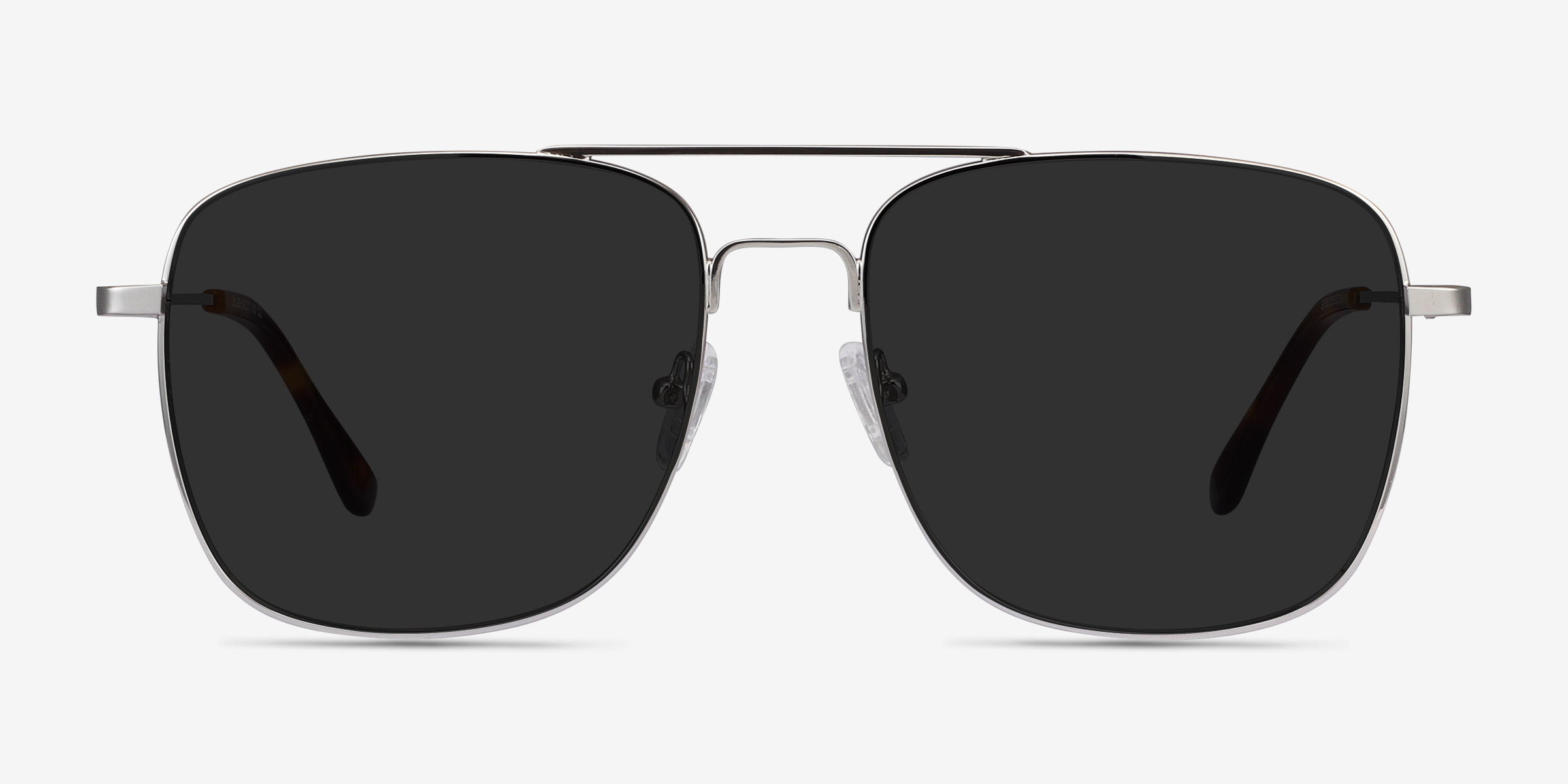 Blaze Argenté MétalSoleil de Lunette de vue d'EyeBuyDirect, Vue de Face