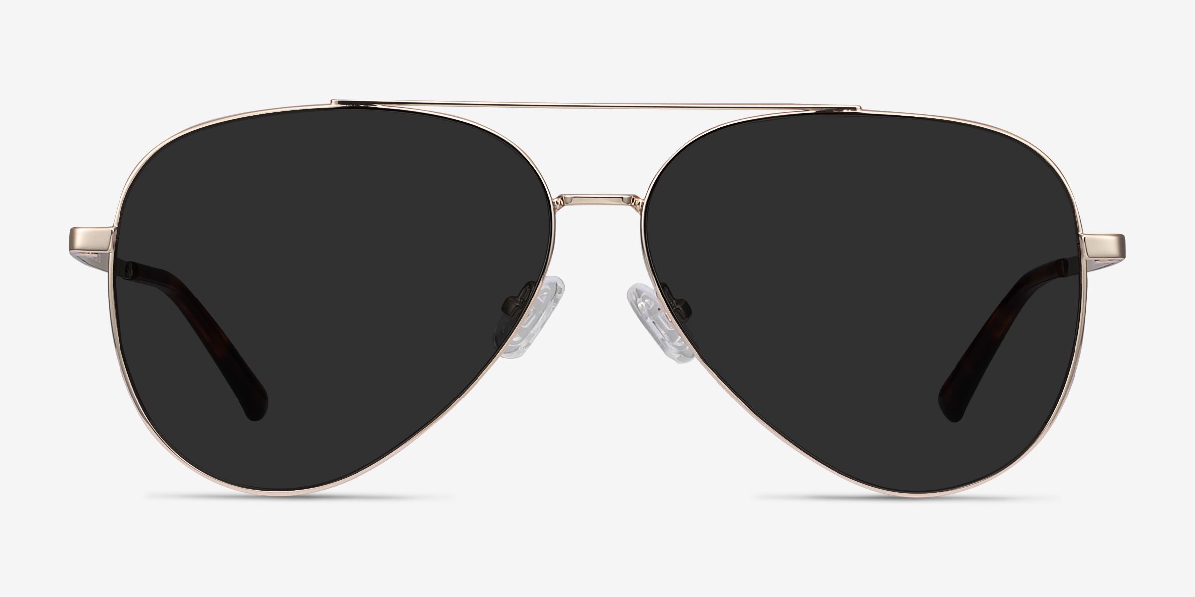 Flier Doré MétalSoleil de Lunette de vue d'EyeBuyDirect, Vue de Face