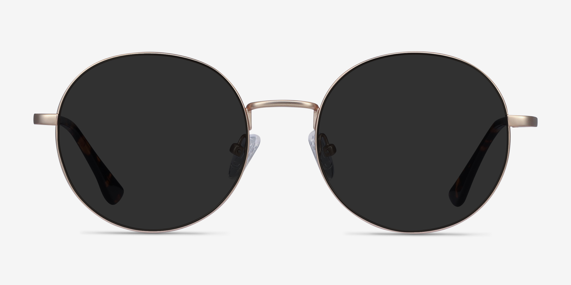 Solbada Doré MétalSoleil de Lunette de vue d'EyeBuyDirect, Vue de Face