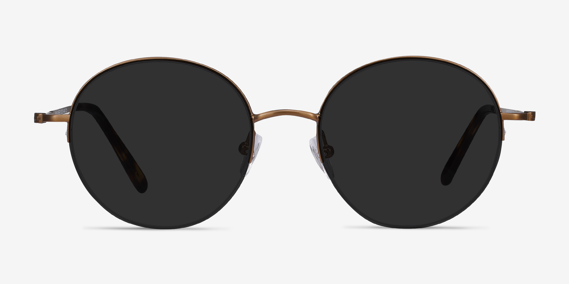 Sun Albee Bronze MétalSoleil de Lunette de vue d'EyeBuyDirect, Vue de Face