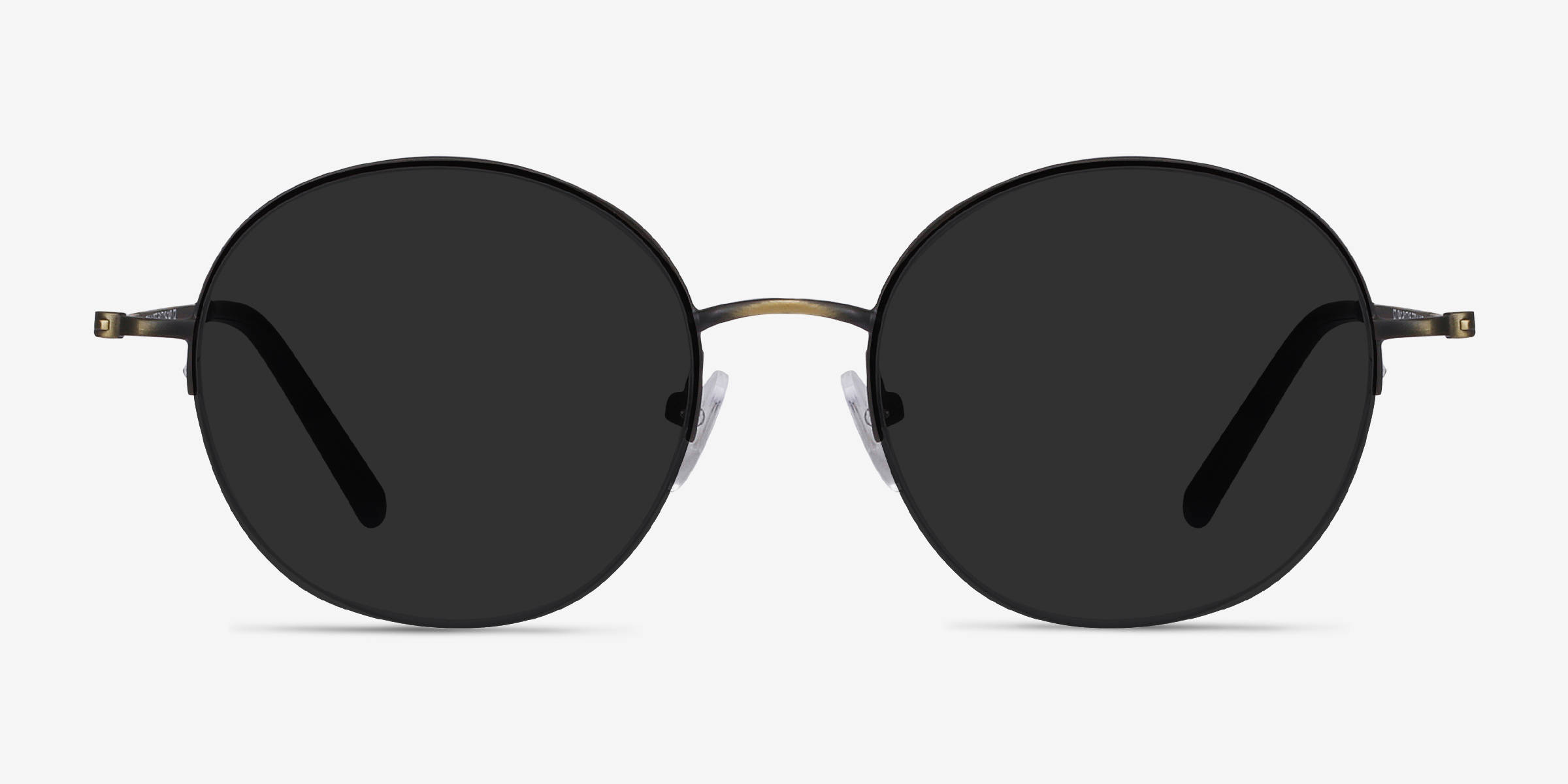 Sun Albee Black Bronze MétalSoleil de Lunette de vue d'EyeBuyDirect, Vue de Face