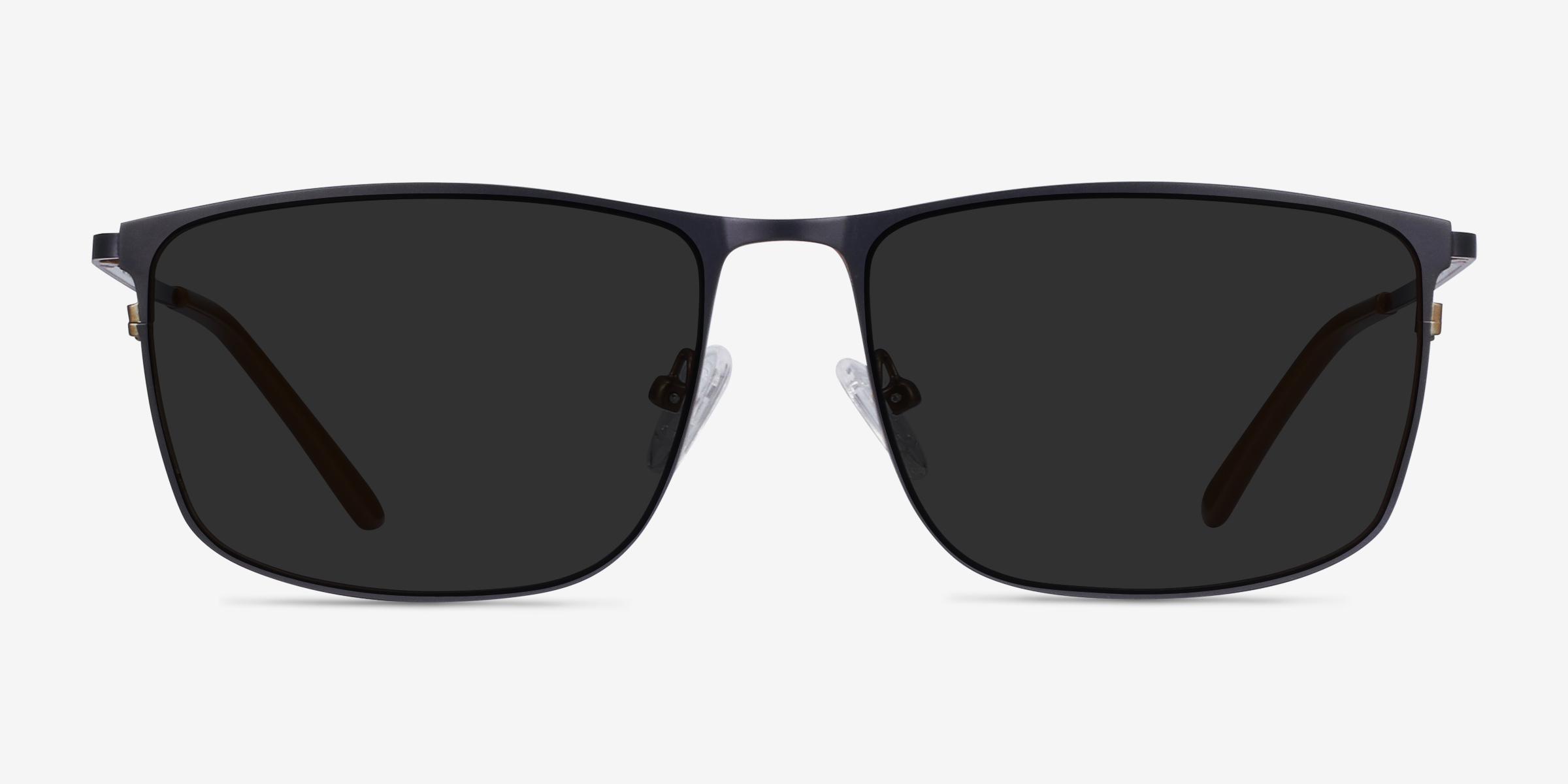 Sun Typha Bleu marine MétalSoleil de Lunette de vue d'EyeBuyDirect, Vue de Face