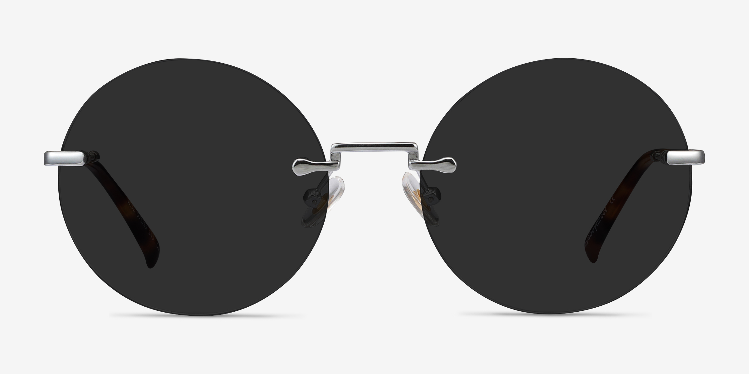 Wise Argenté MétalSoleil de Lunette de vue d'EyeBuyDirect, Vue de Face