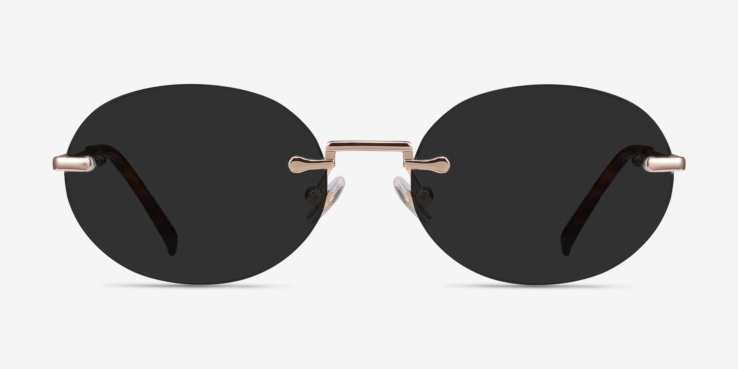 Daze Or rose MétalSoleil de Lunette de vue d'EyeBuyDirect, Vue de Face